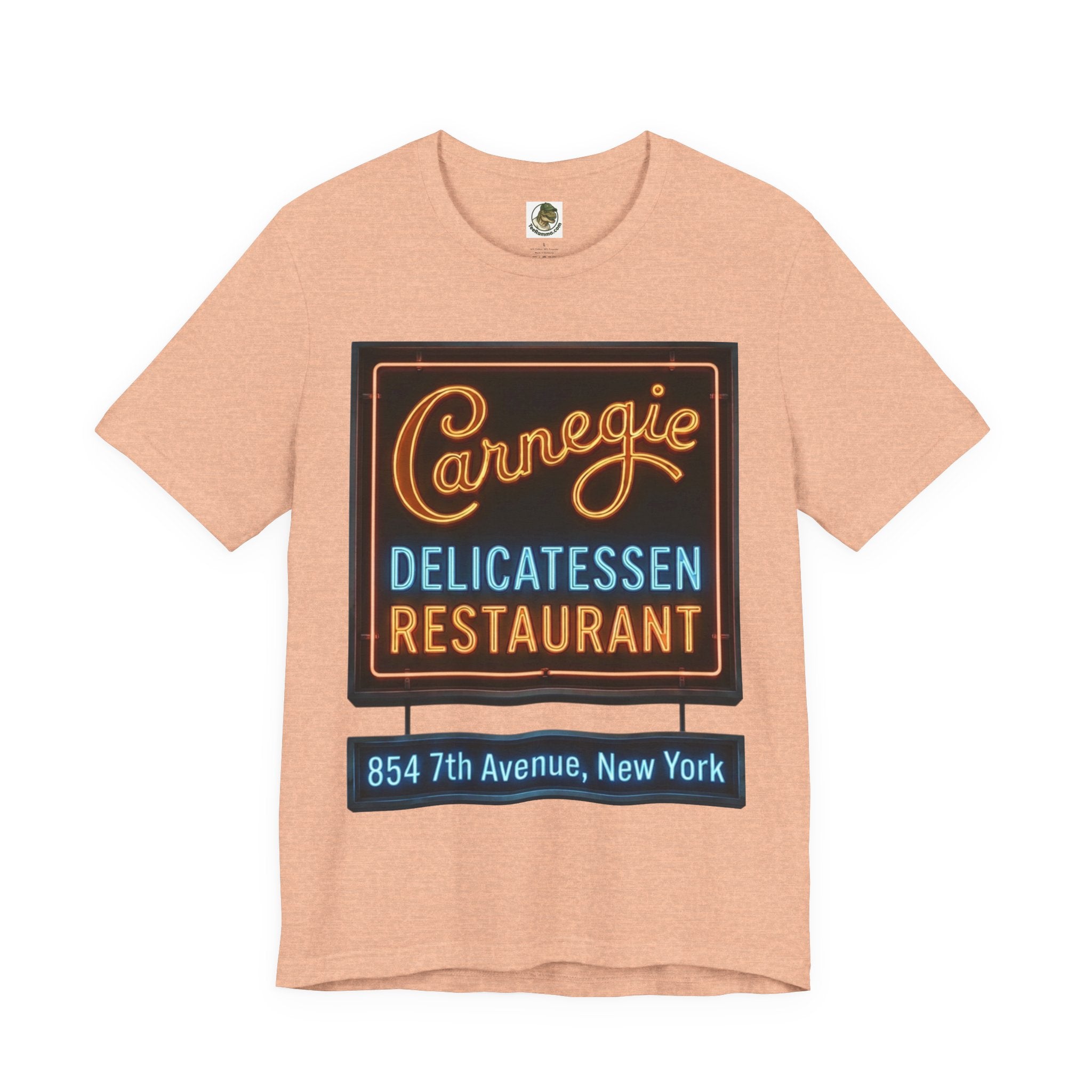 Vintage Carnegie Deli Restaurant Tee — Retro Neon Sign