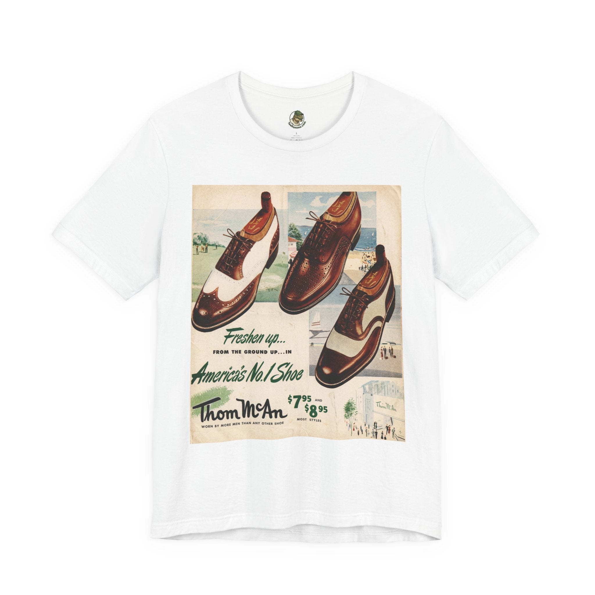 Thom McAn Retro Vintage Ad Graphic Tee