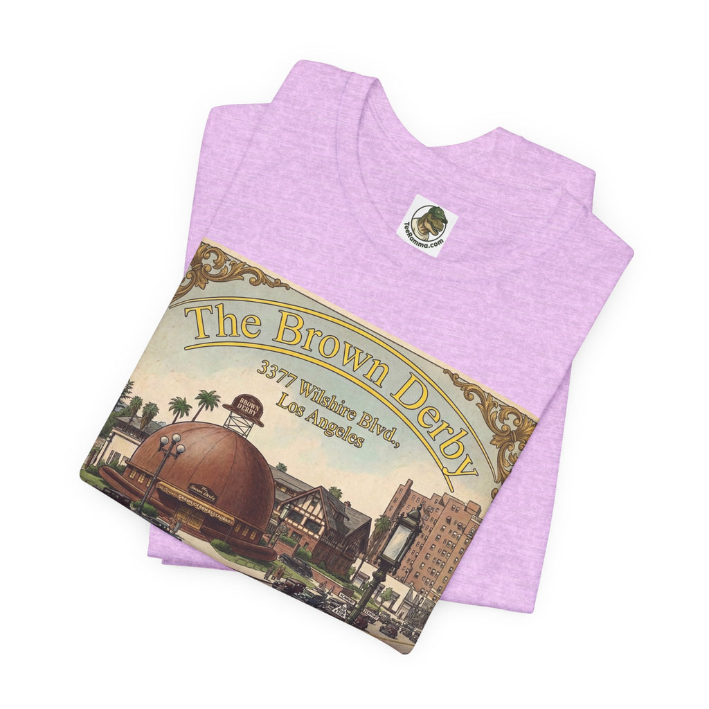 Vintage Brown Derby Restaurant Tee — Retro Restaurant Poster