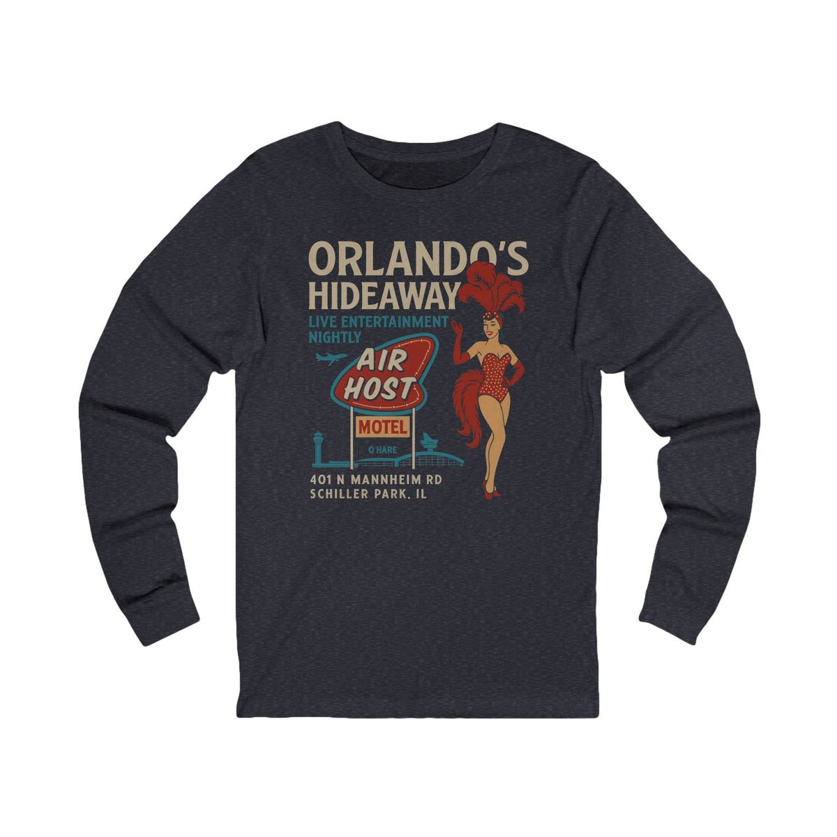 Orlando’s Hideaway Nightclub Vintage Long Sleeve Tee