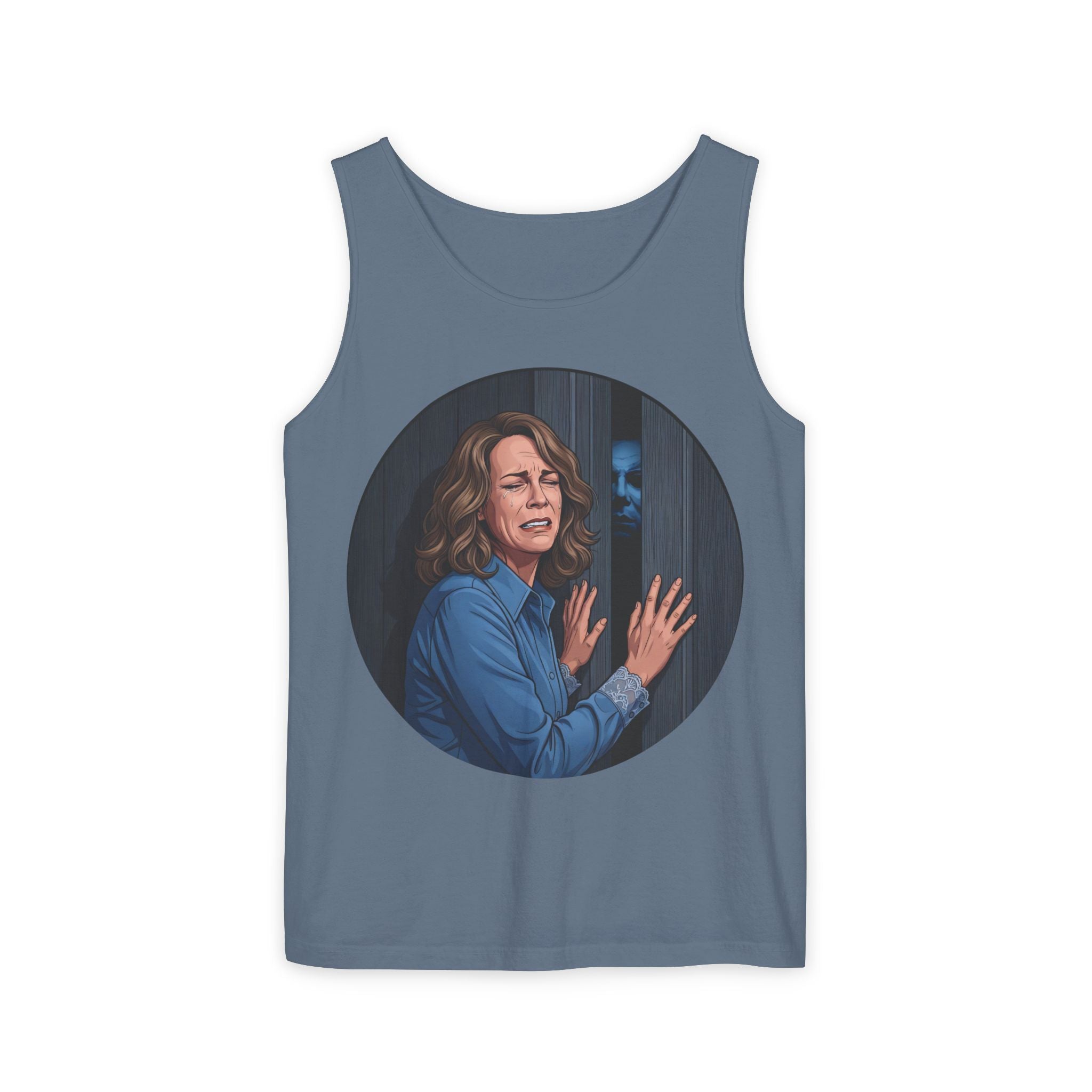 Unisex 'Demon at the Door' Cotton Tank Top