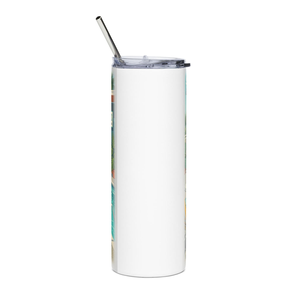 Unisex Retro 'Summer Days' Pool Party 20oz Stainless Tumbler