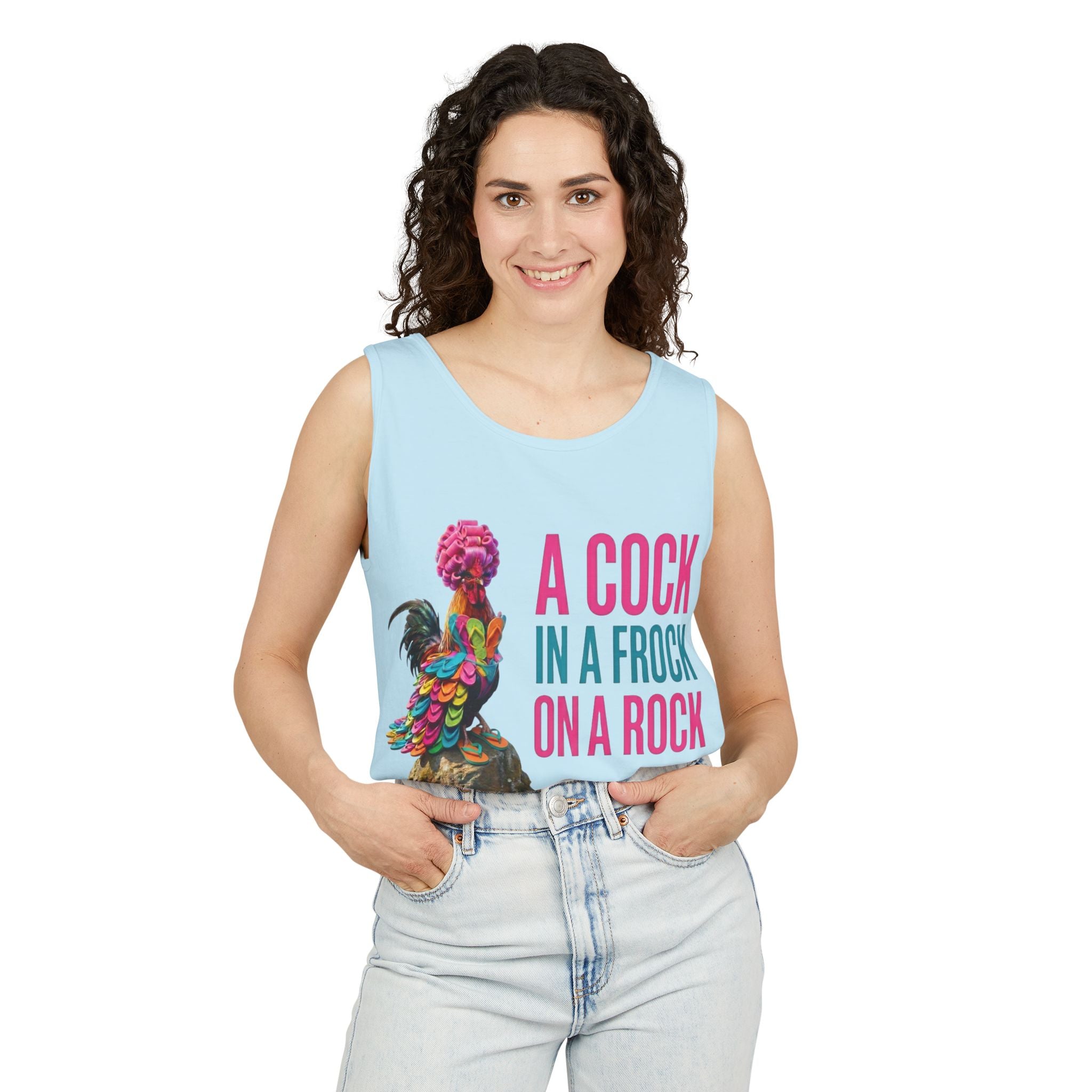 Unisex "Best Dressed Rooster" Graphic Summer Tank