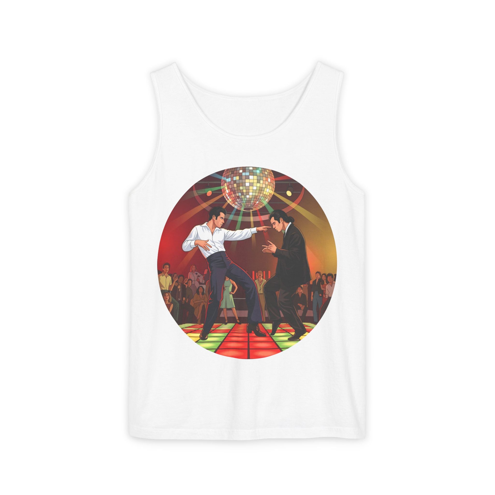 Unisex 'Dancing Together' Cottton Tank Top