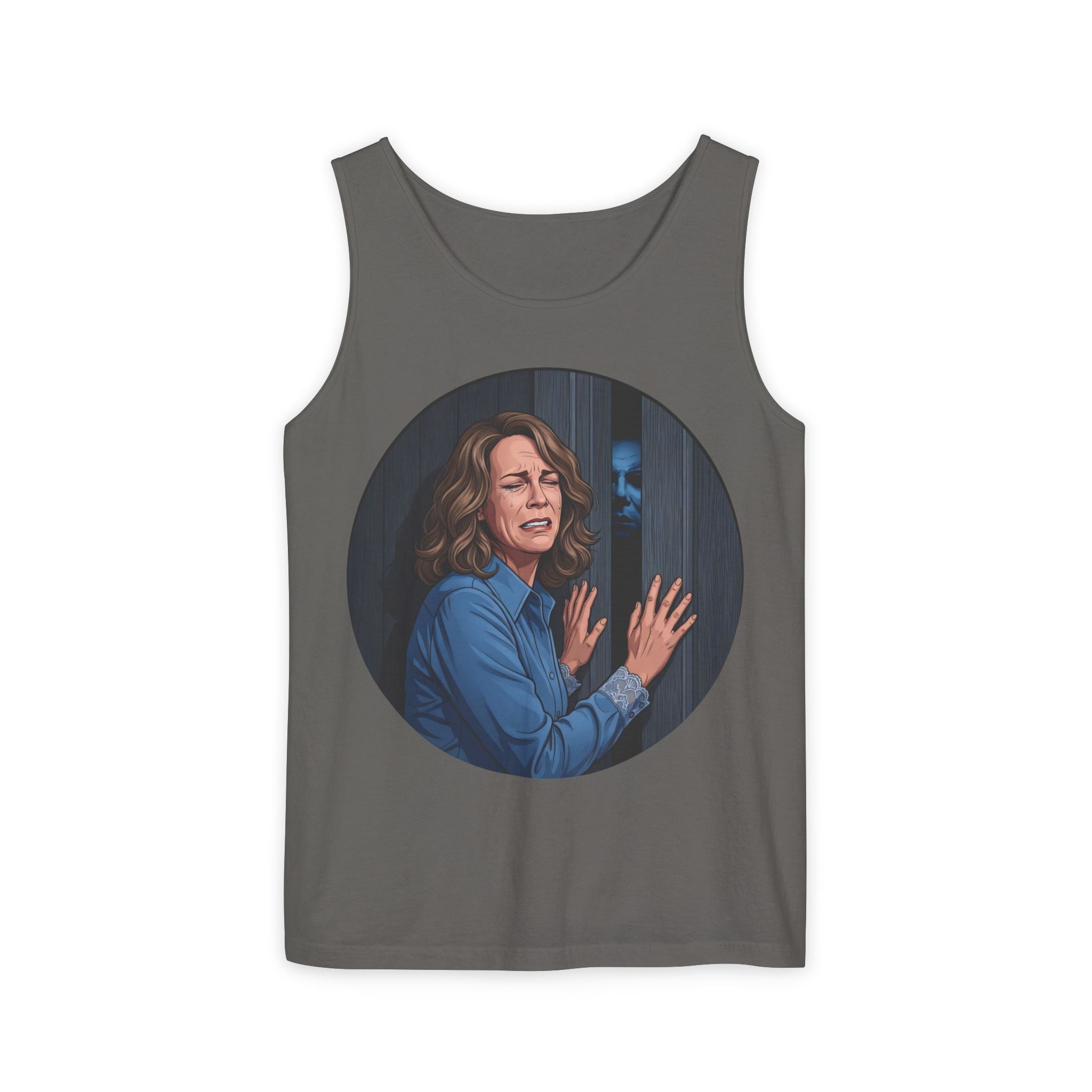 Unisex 'Demon at the Door' Cotton Tank Top