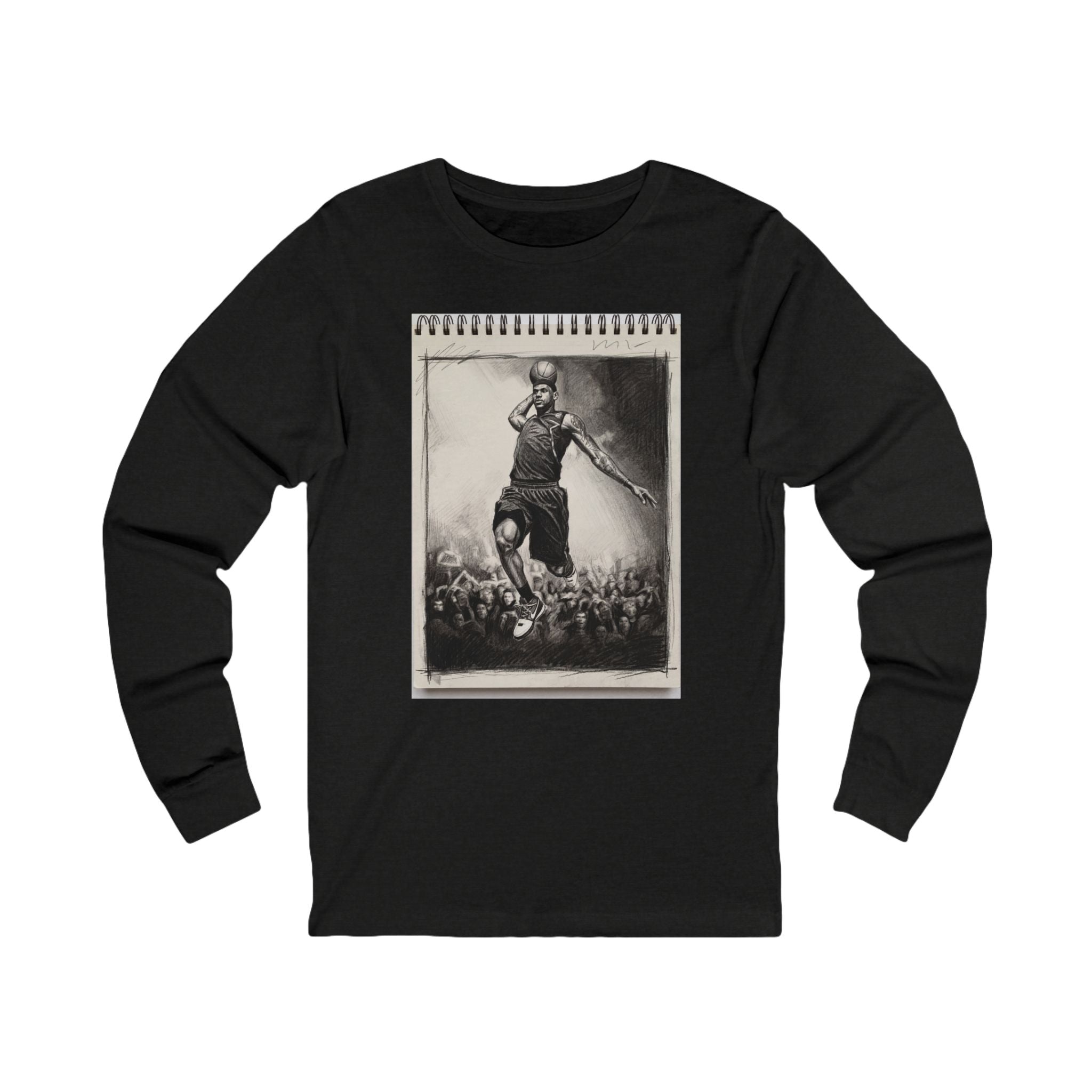 Unisex "King James" Sketchbook Long Sleeve T-Shirt