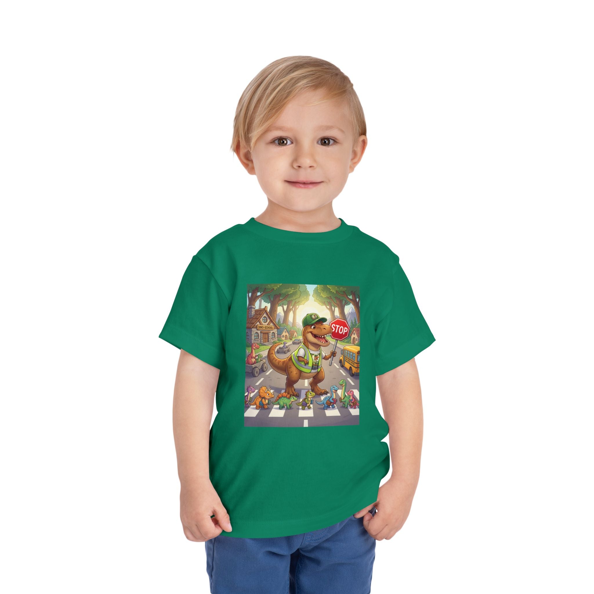 Ernest T-Rex Crossing Guard Toddler Tee
