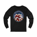 Vintage "Merry and Bright" Cotton Long-Sleeve Christmas T-Shirt