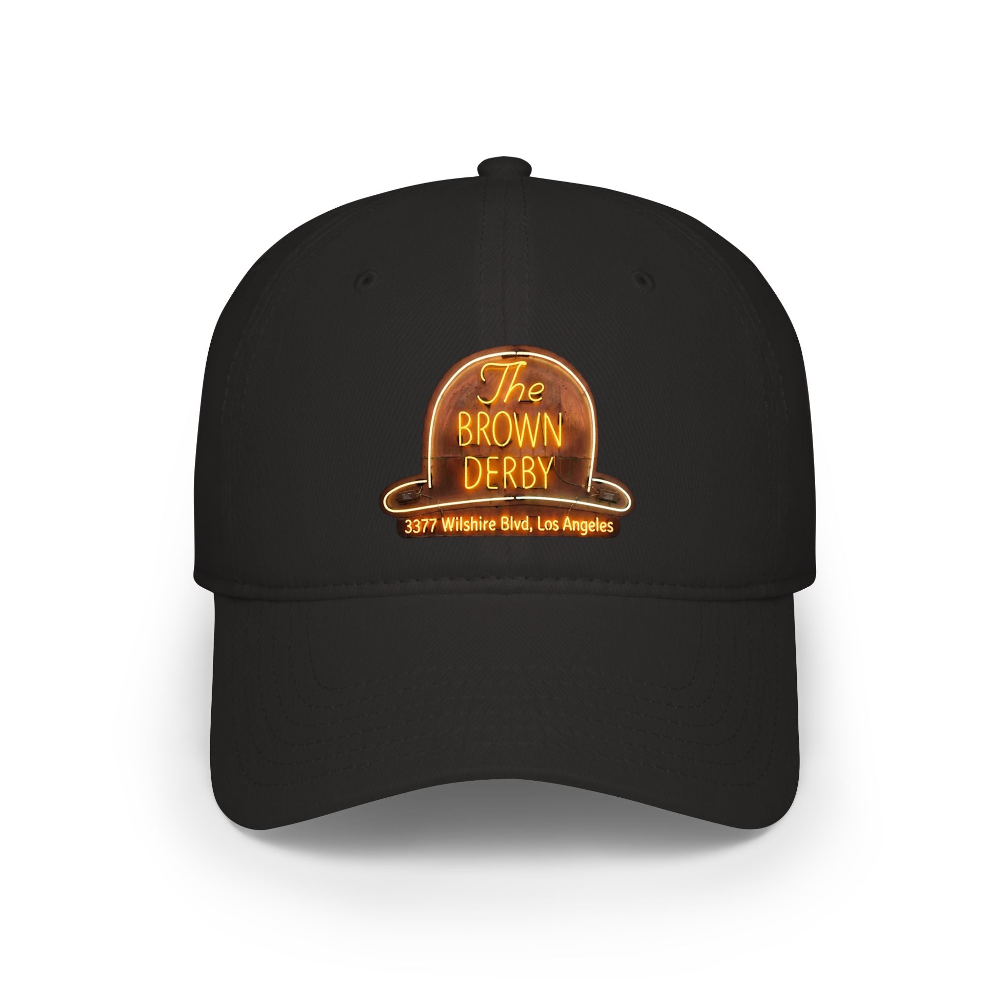 Vintage Brown Derby Low-Profile Baseball Cap