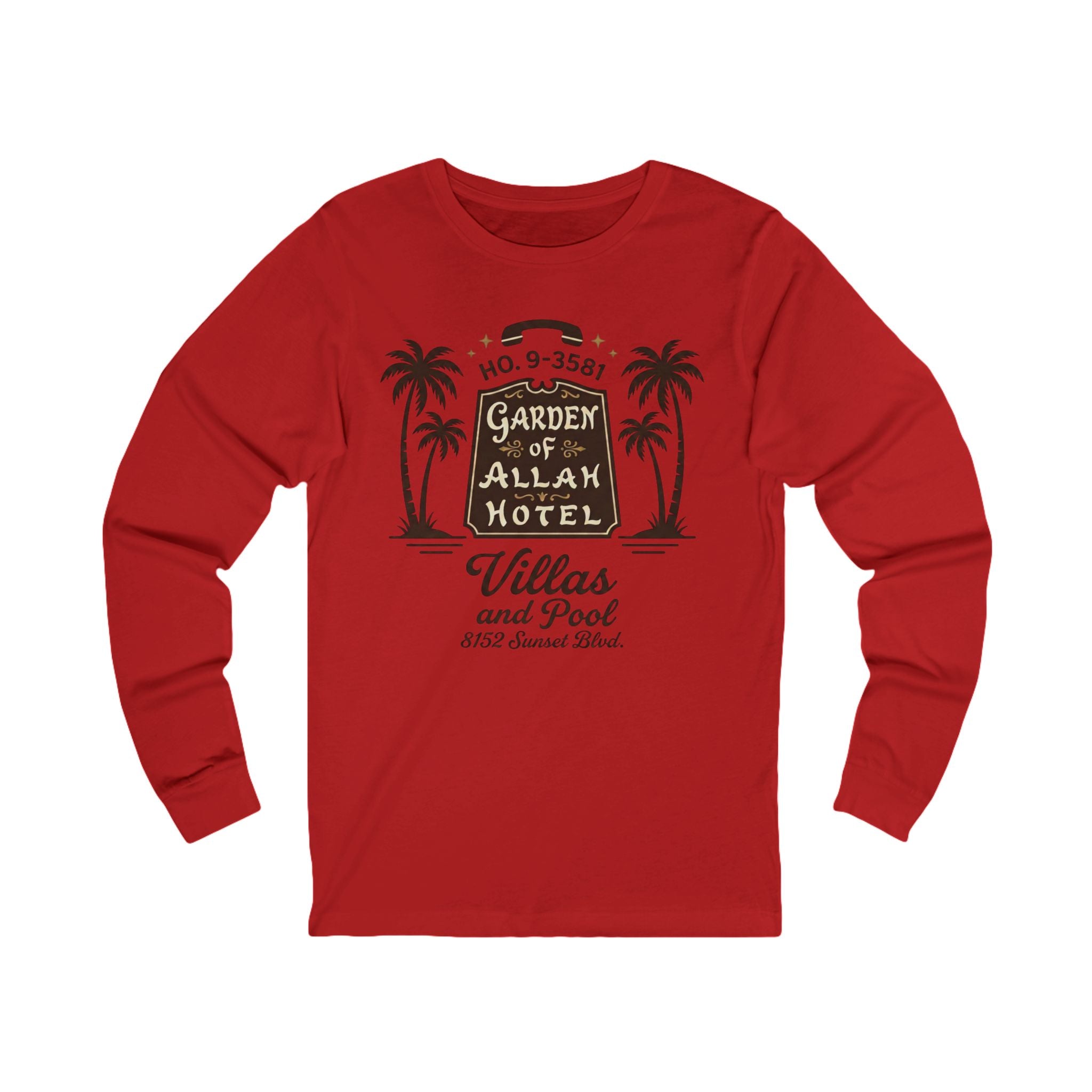 Vintage Garden of Allah Hotel Long Sleeve Tee