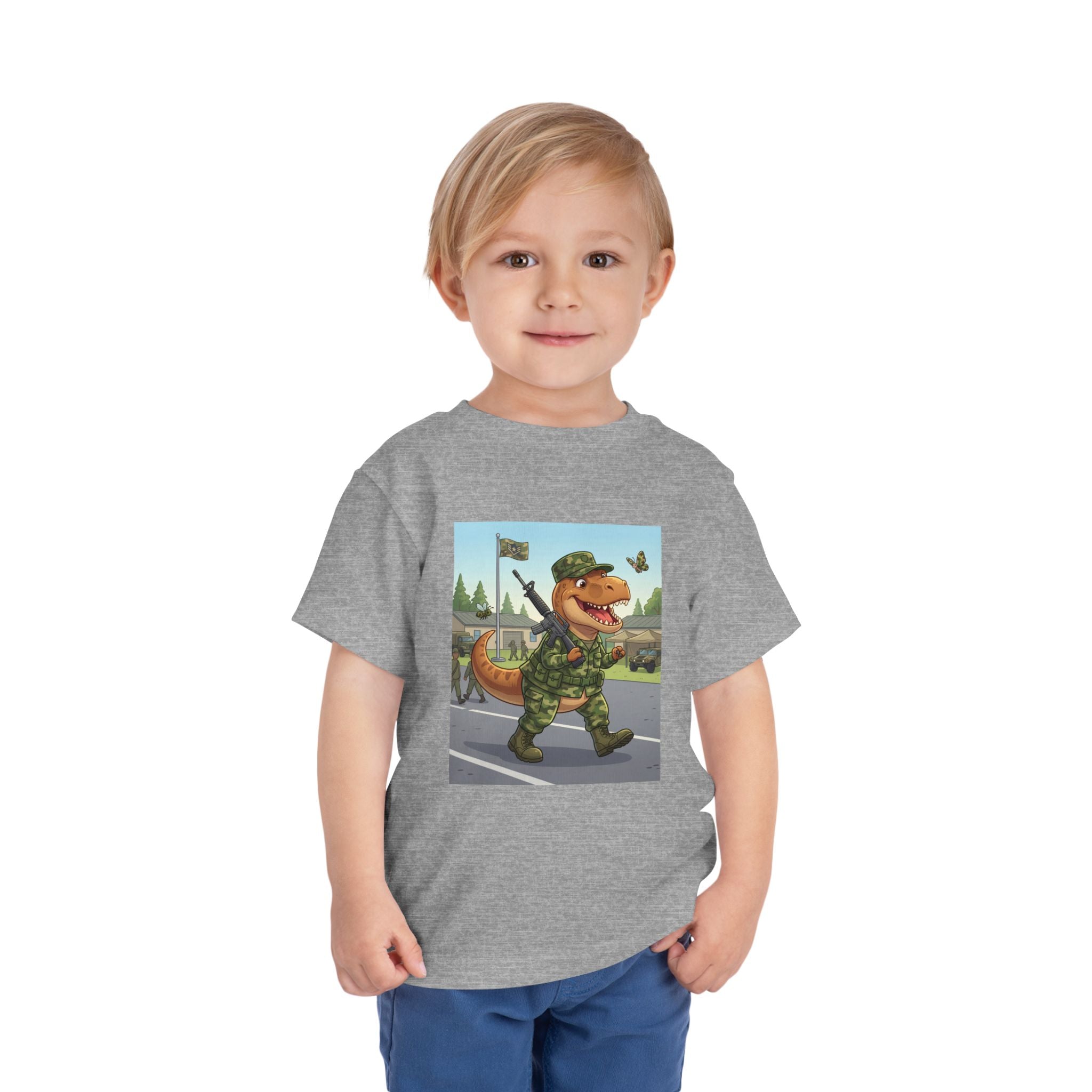 Ernest T-Rex Soldier Toddler Tee