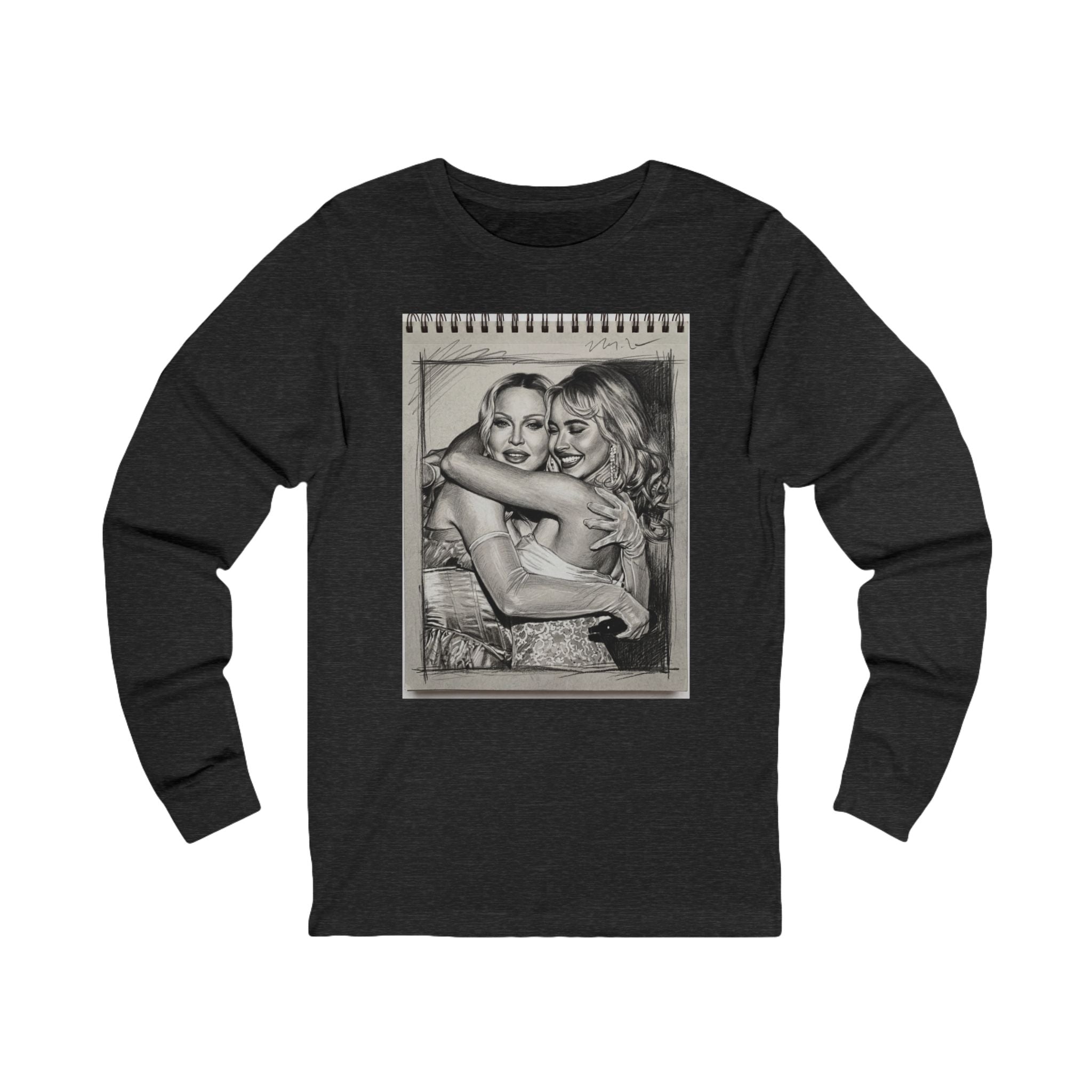 Unisex "Icons of Pop" Sketchbook Cotton Long Sleeve T-Shirt