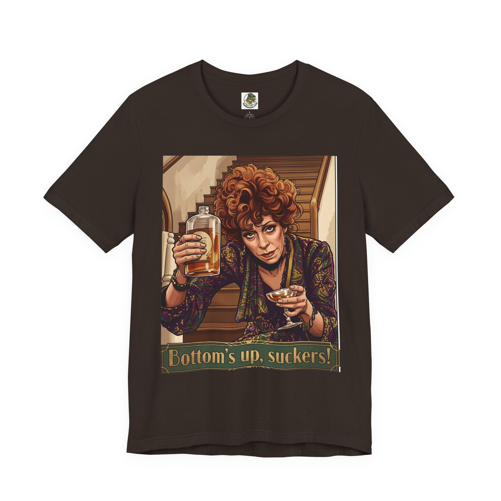 Bottoms Up, Suckers! Retro Tee