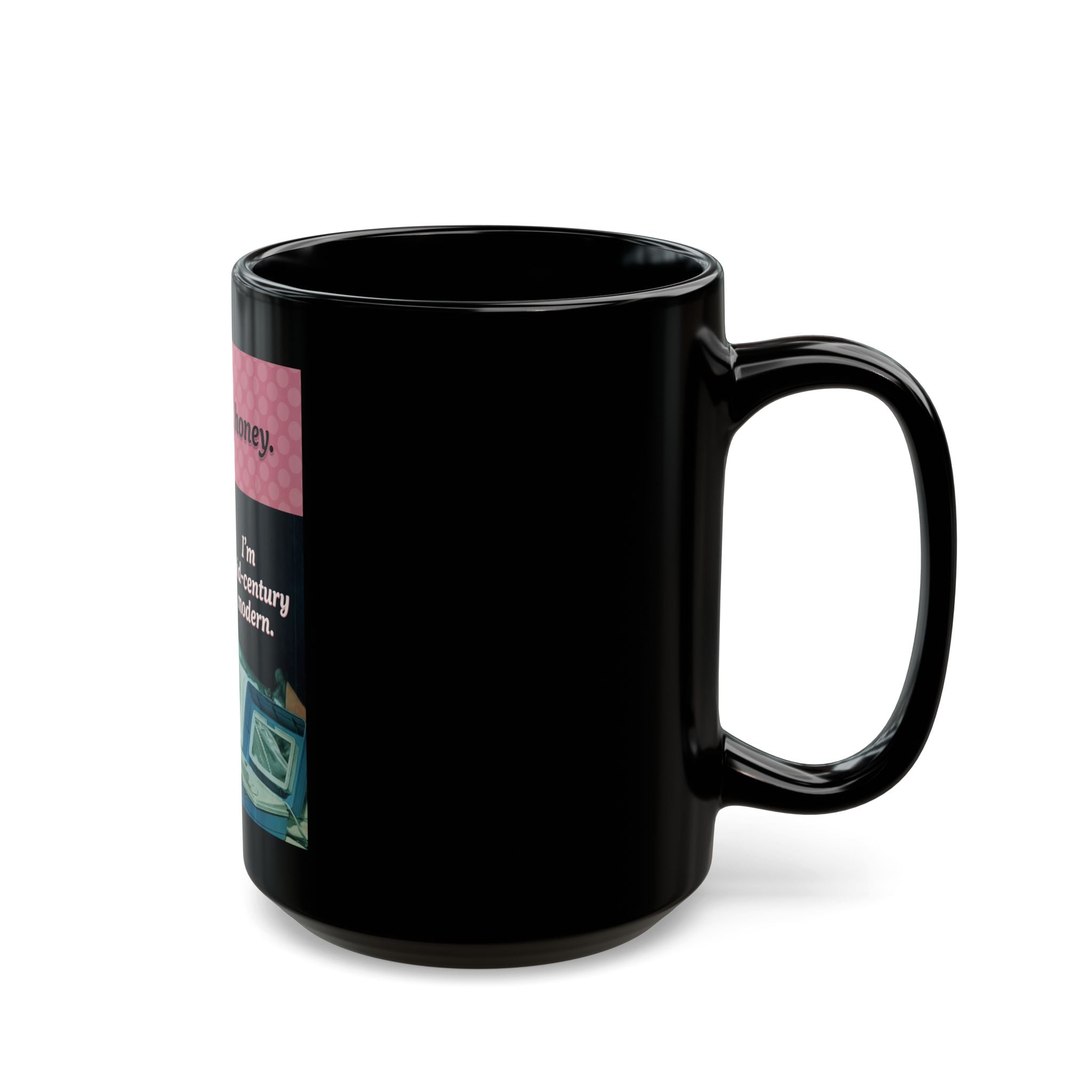 Mid-Century Modern Ceramic Coffee Cup (15 oz)