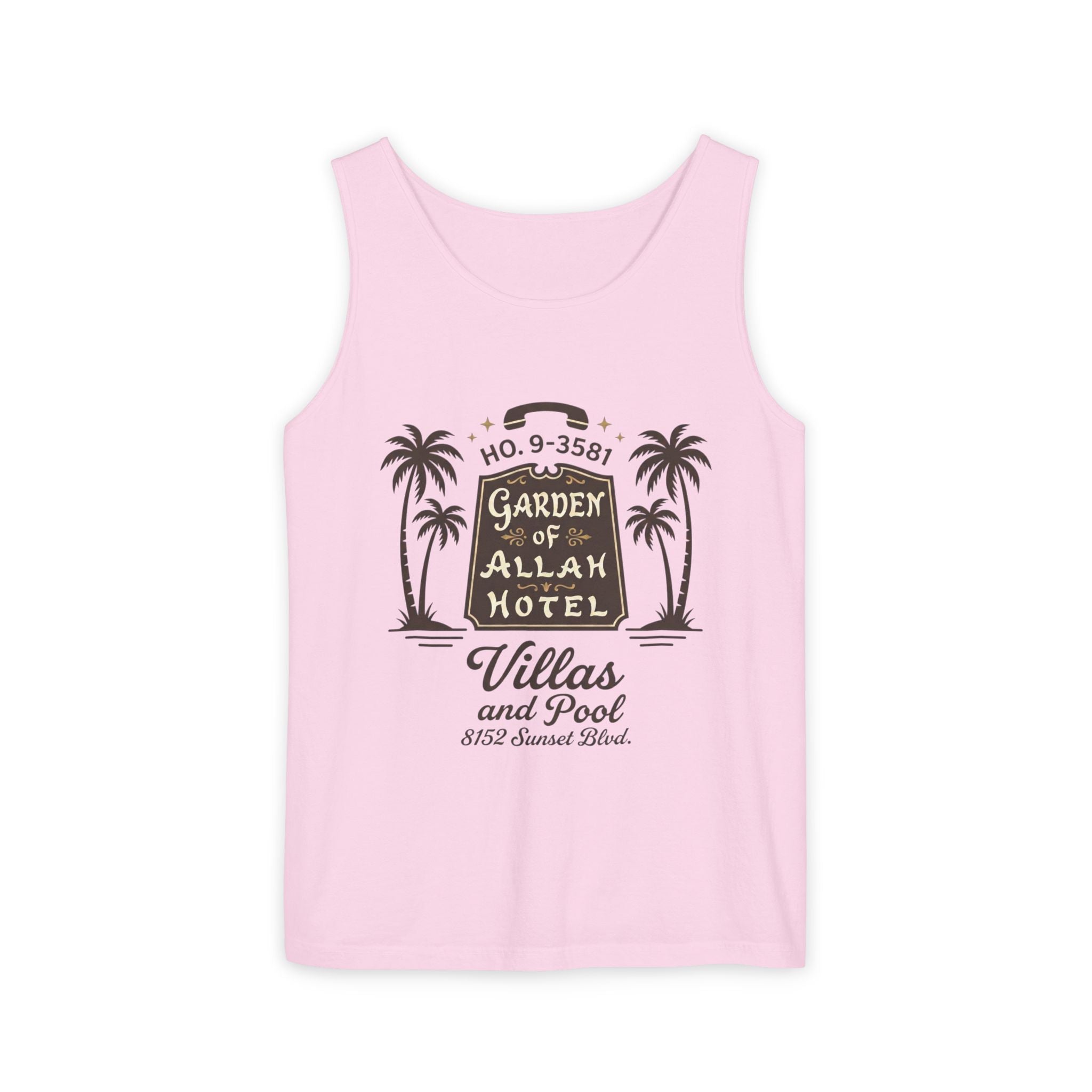 Vintage Garden of Allah Hotel Tank