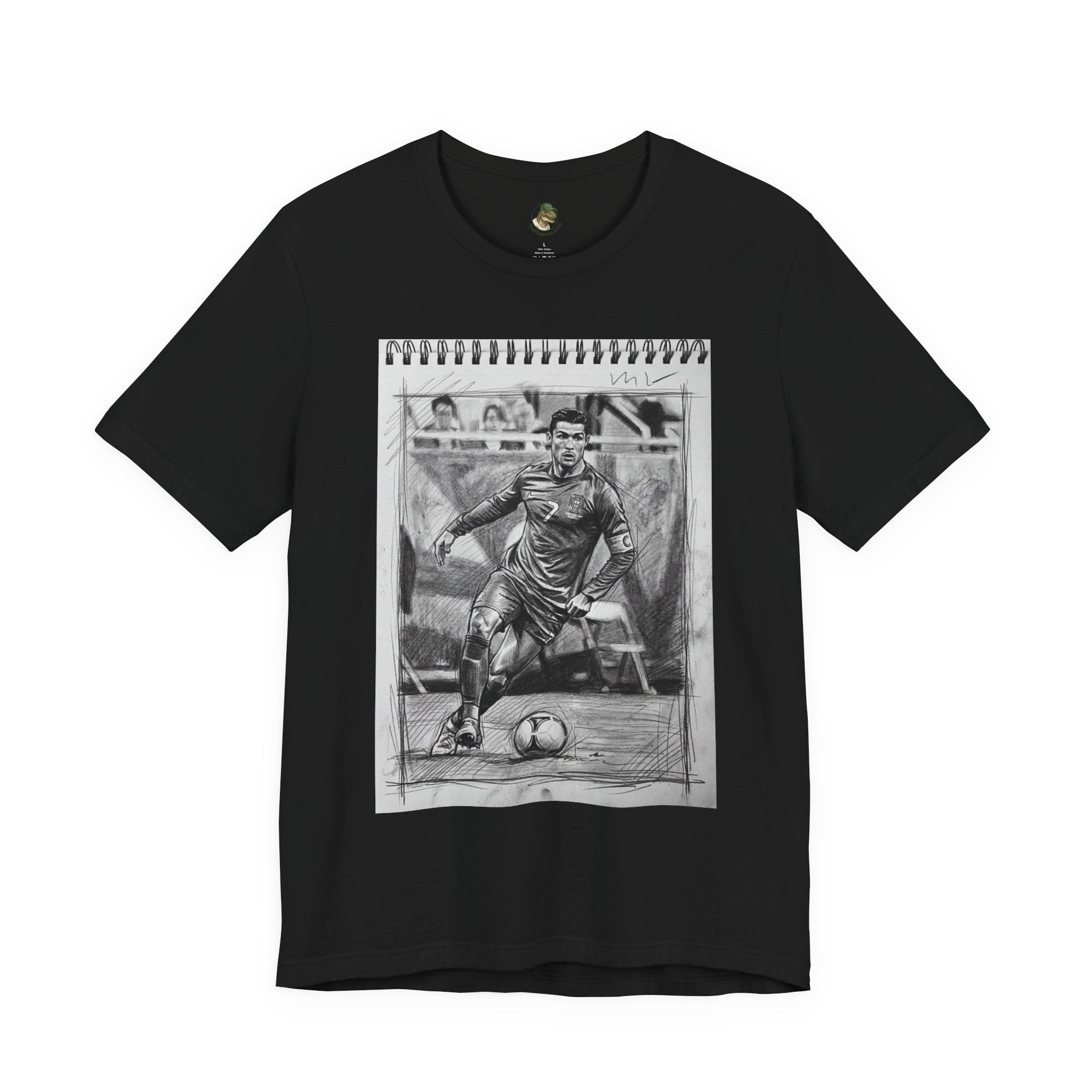 Unisex "CR7" Sketchbook Cotton T-Shirt