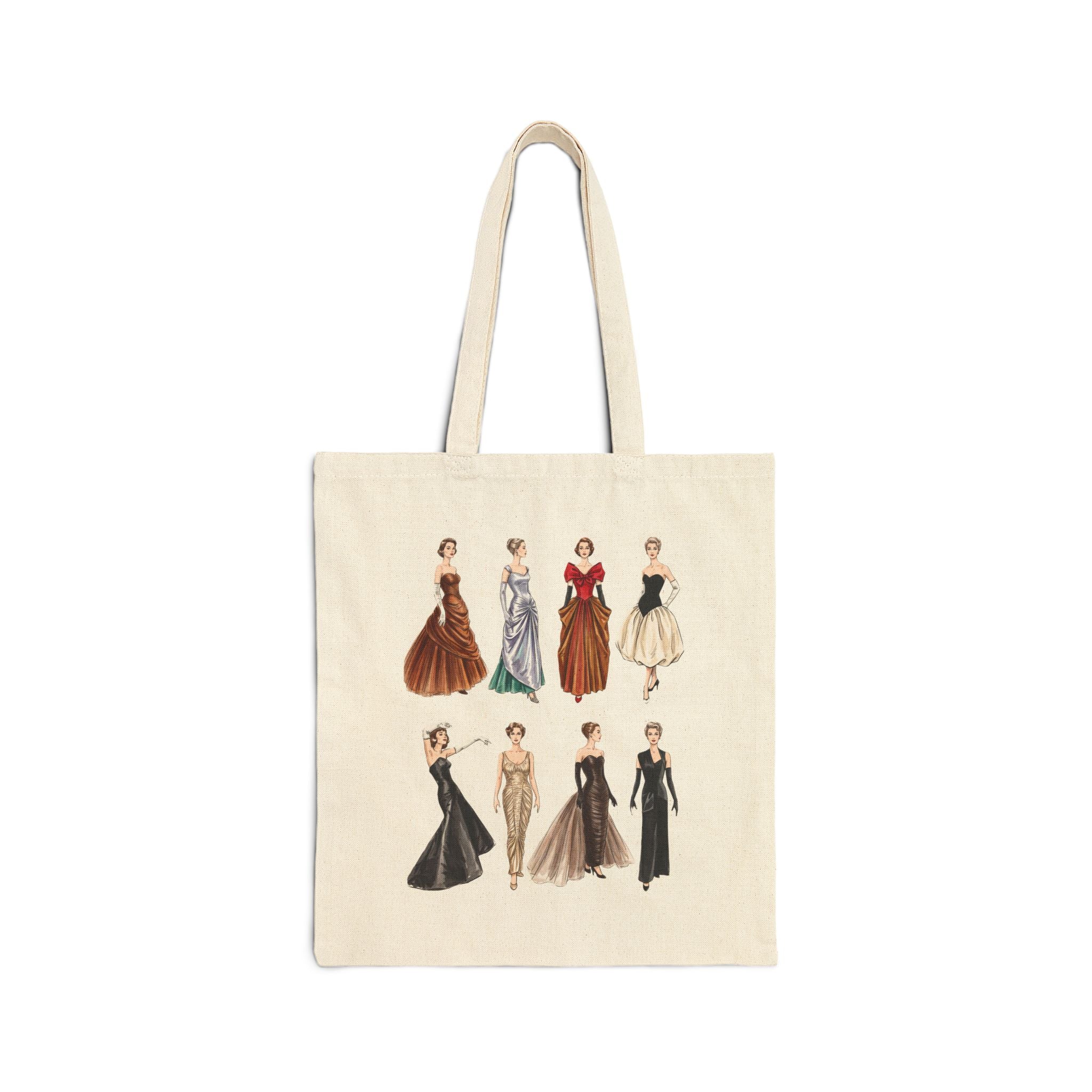 Vintage Ladies Fashion 'Charles James' Cotton Tote Bag