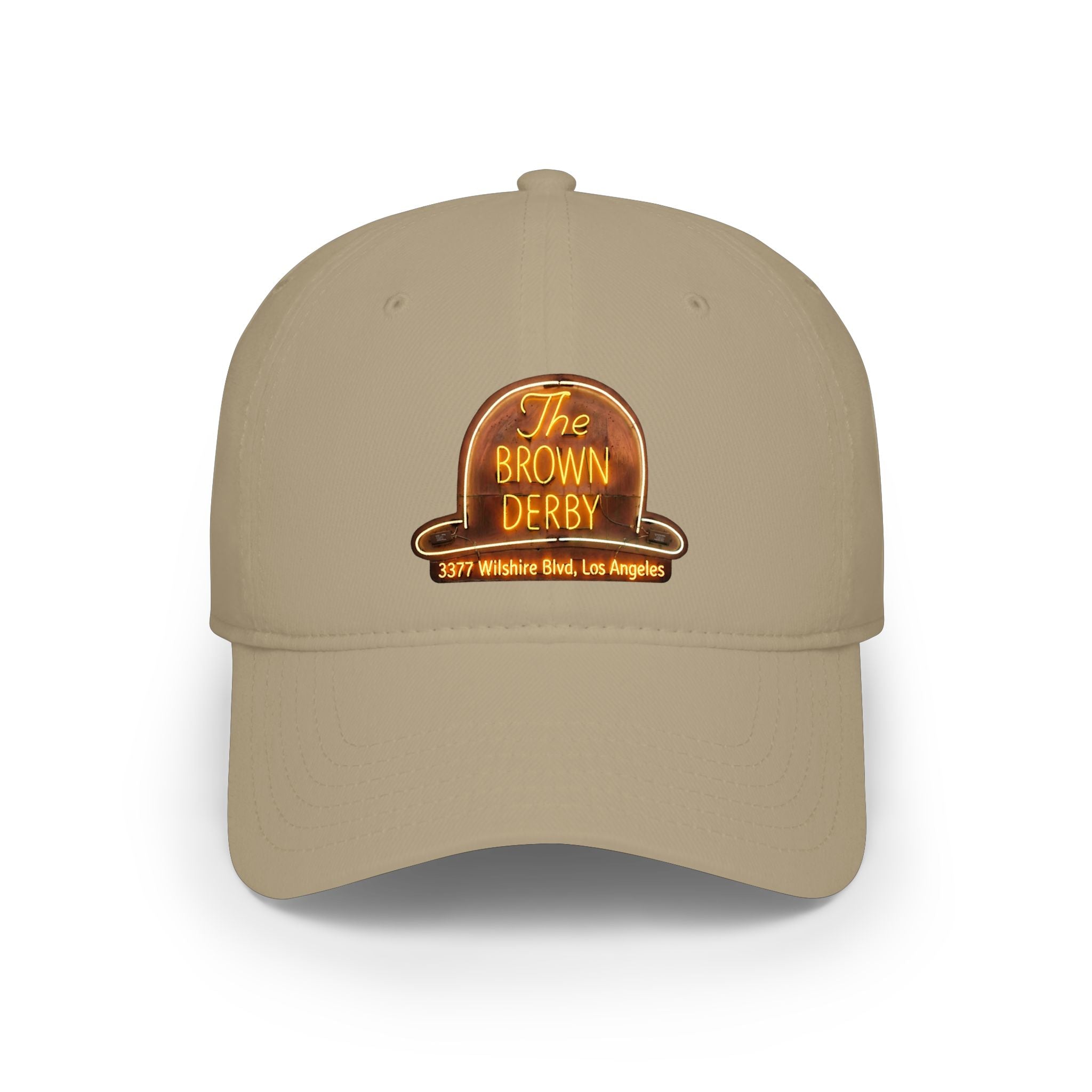 Vintage Brown Derby Low-Profile Baseball Cap