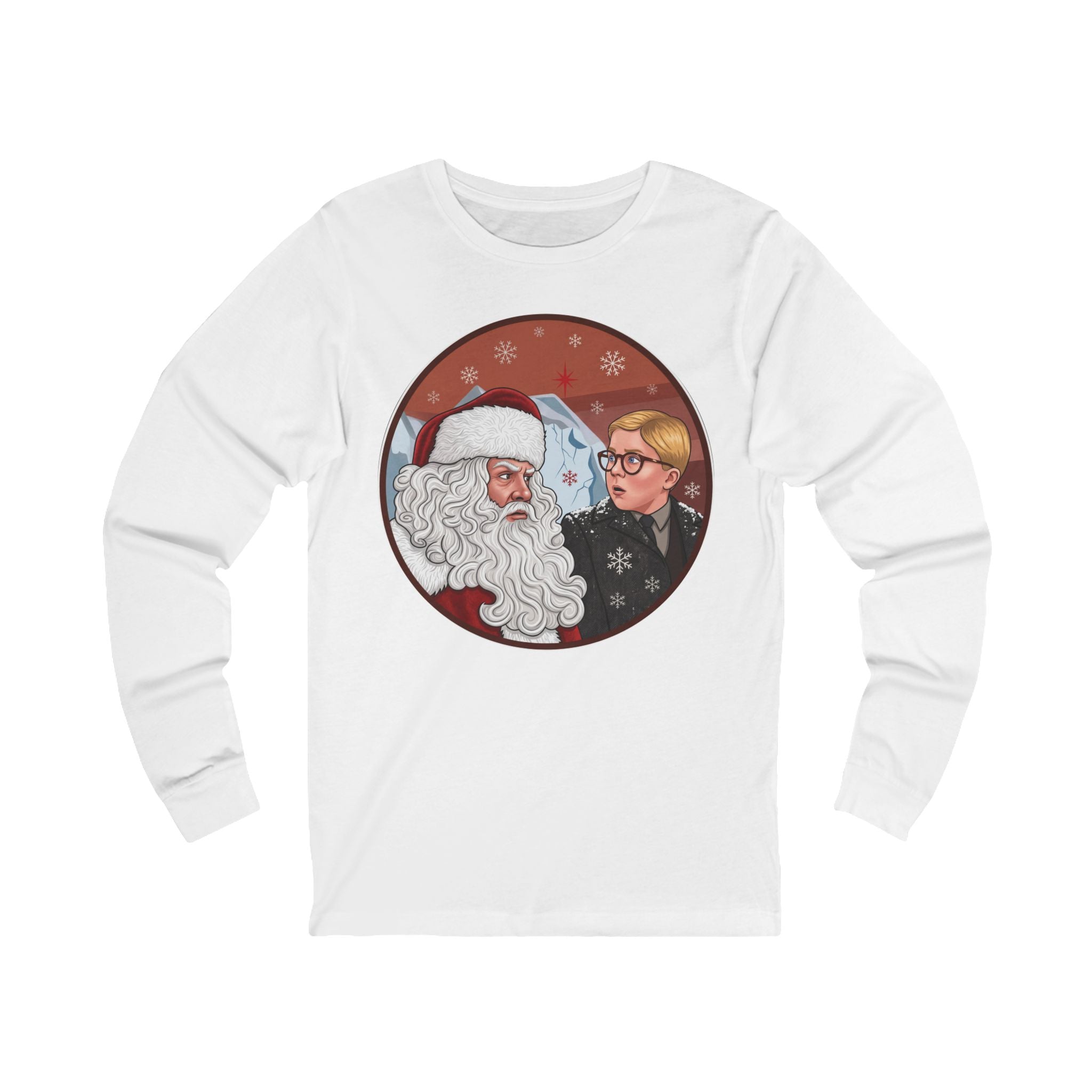 Vintage "Ho! Ho! Ho! Christmas Crewneck Long Sleeve T-Shirt