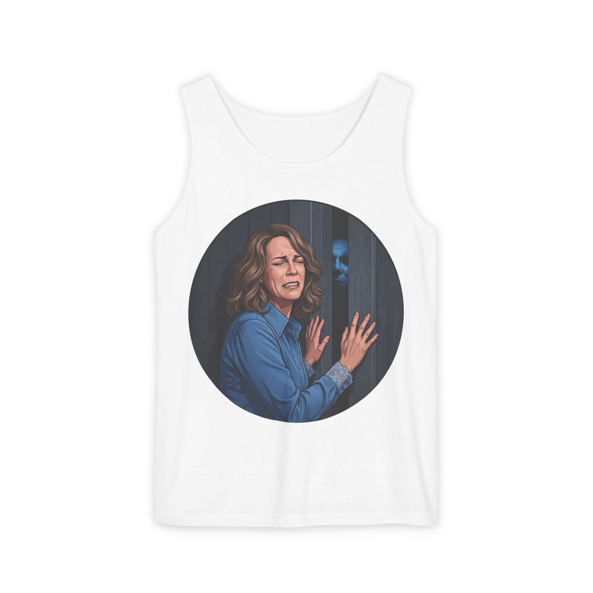 Unisex 'Demon at the Door' Cotton Tank Top