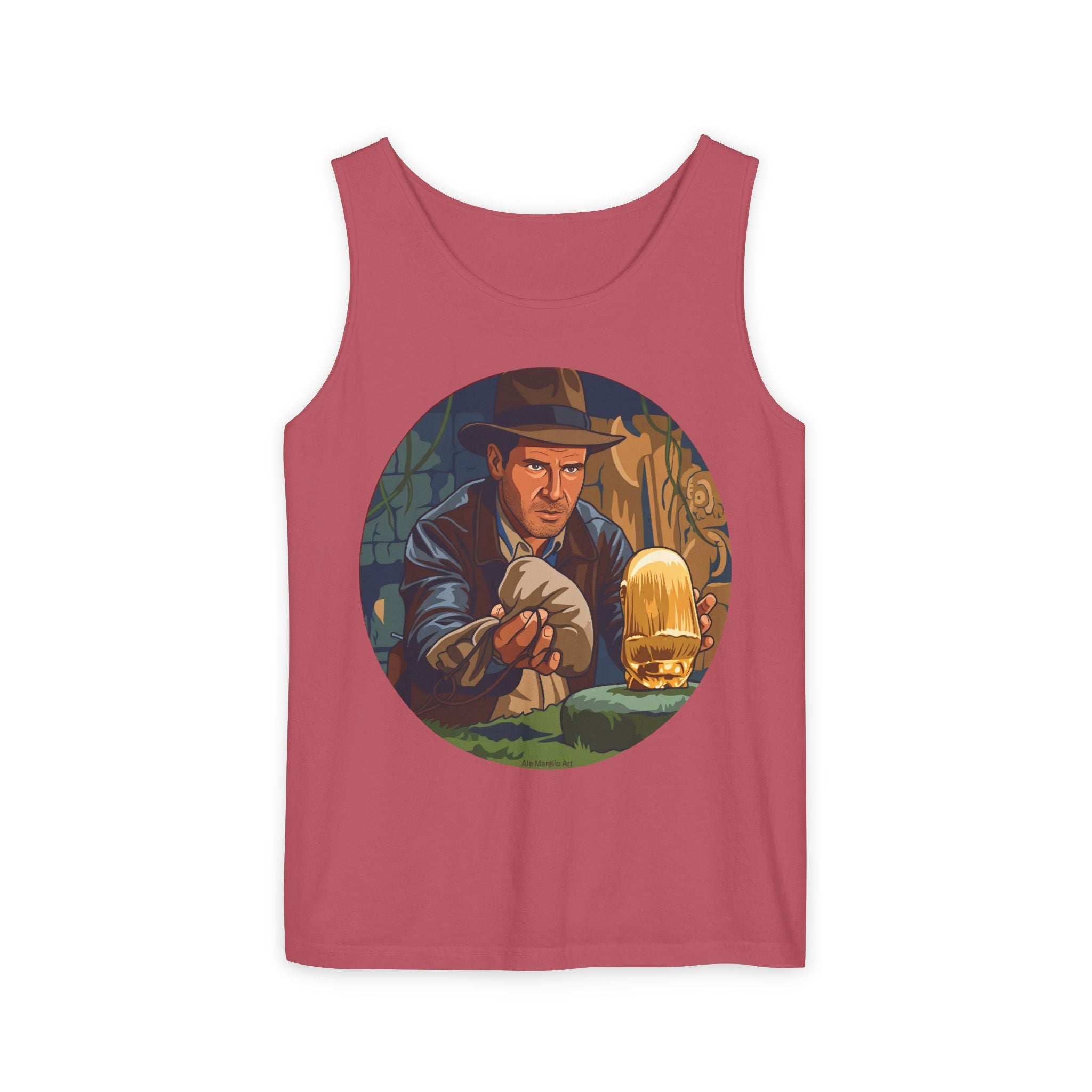 Unisex 'Adventure Man' Cotton Tank Top