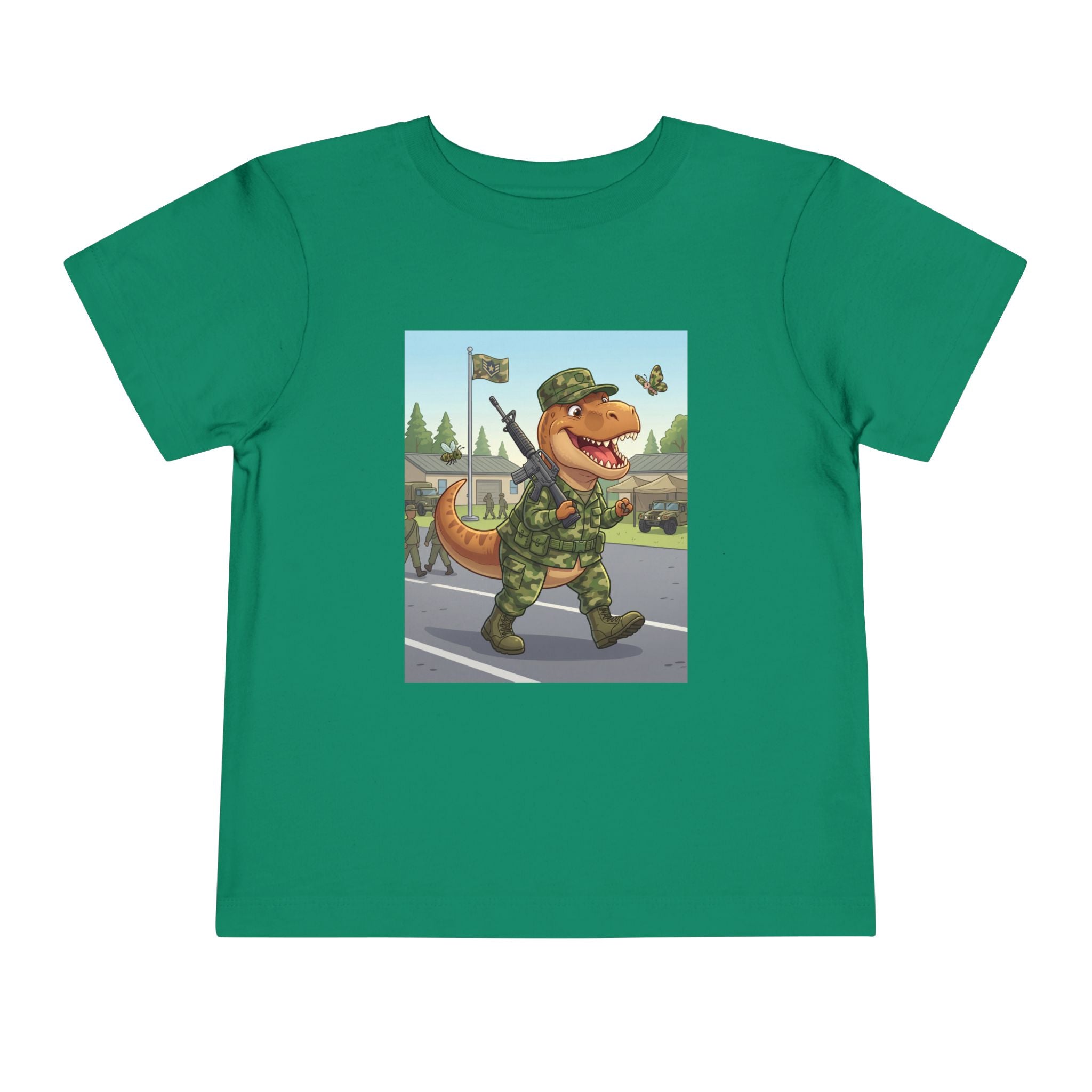 Ernest T-Rex Soldier Toddler Tee