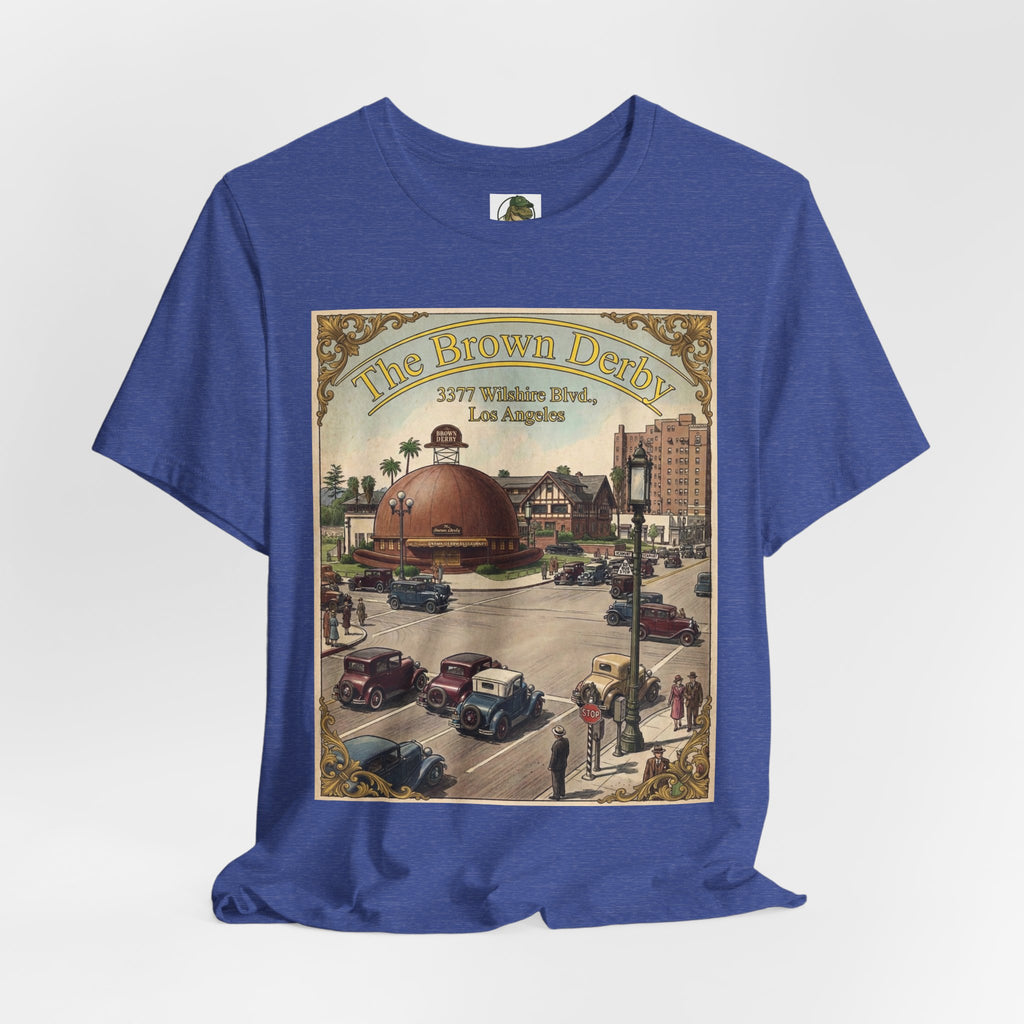 Vintage Brown Derby Restaurant Tee — Retro Restaurant Poster