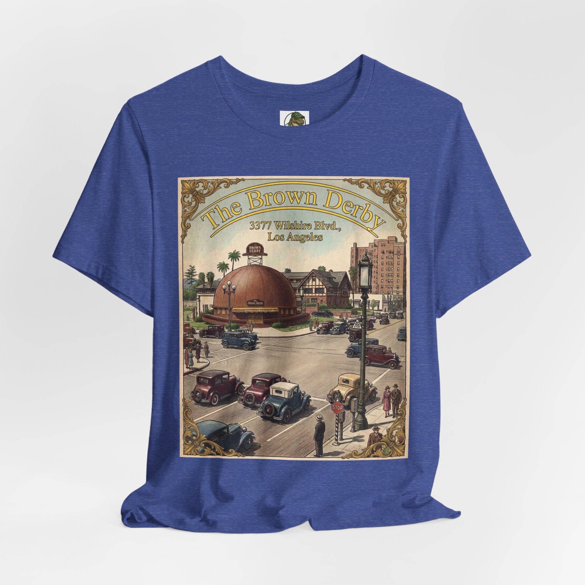 Vintage Brown Derby Restaurant Tee — Retro Restaurant Poster