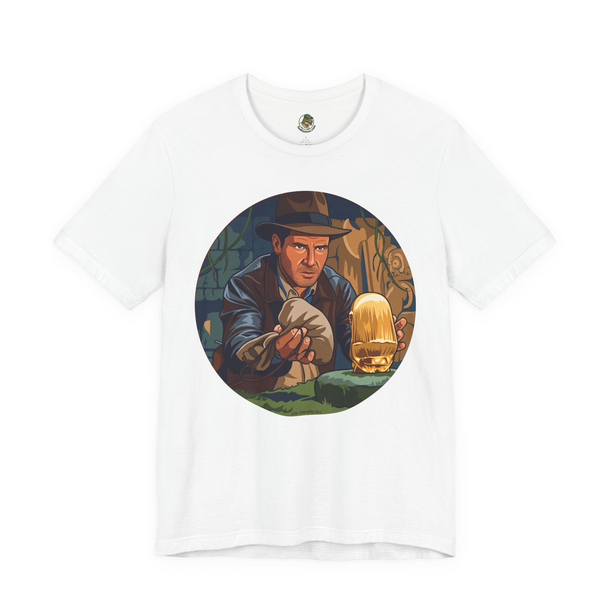 Unisex 'Adventure Man' Cotton T-Shirt