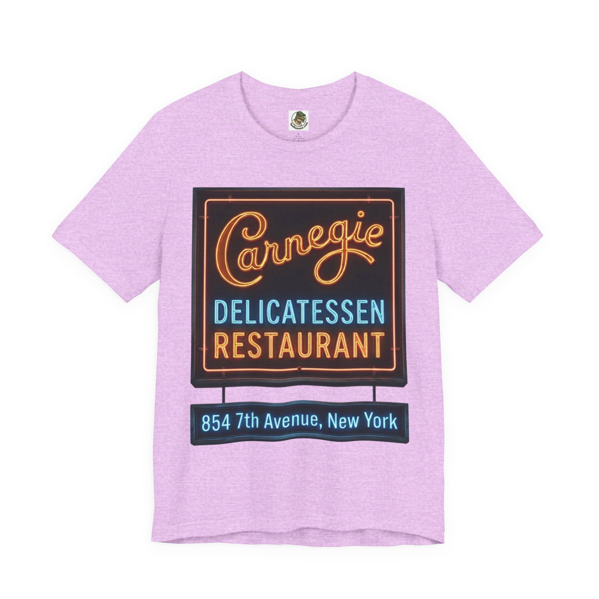 Vintage Carnegie Deli Restaurant Tee — Retro Neon Sign