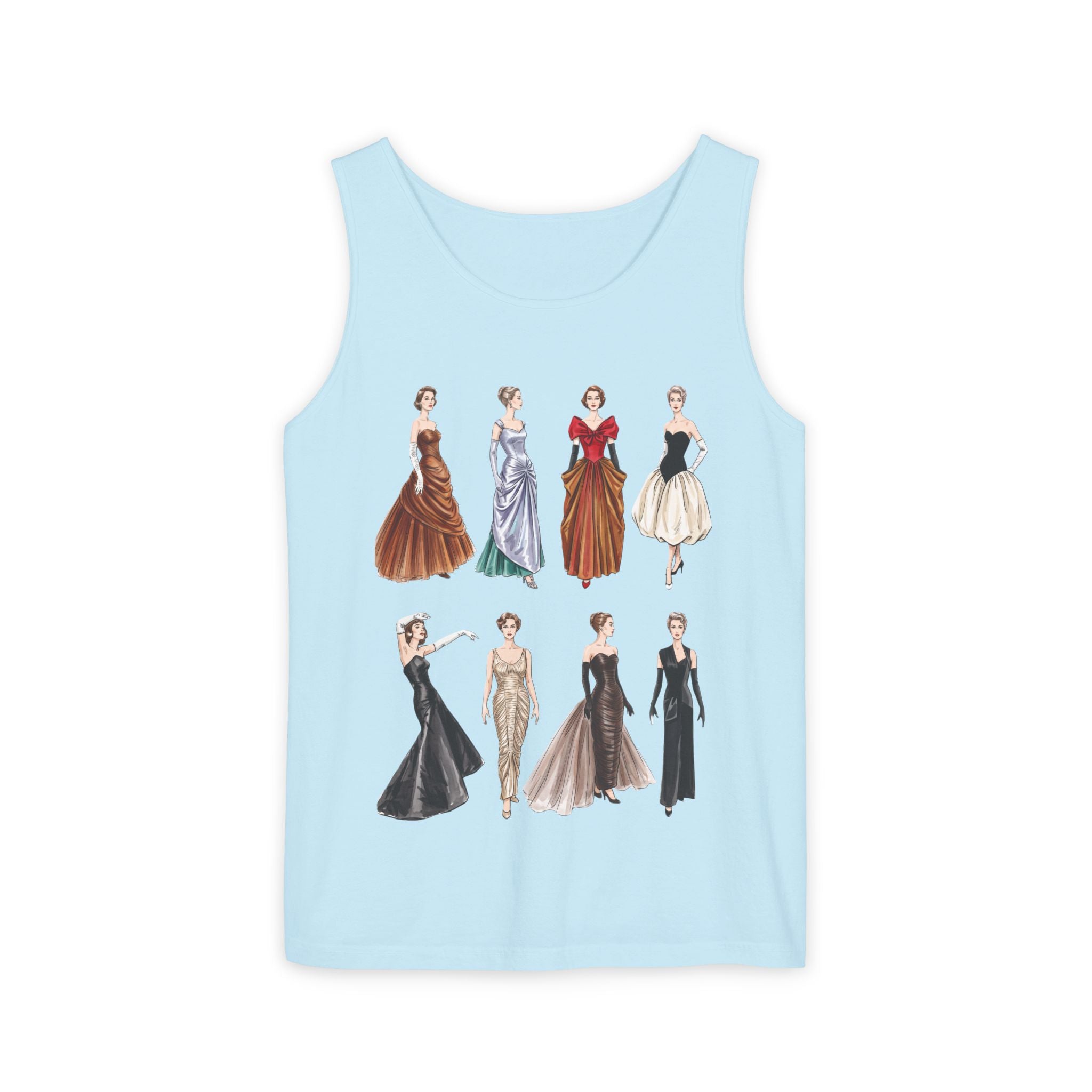 Vintage Ladies Fashion 'Charles James' Graphic Tank Top
