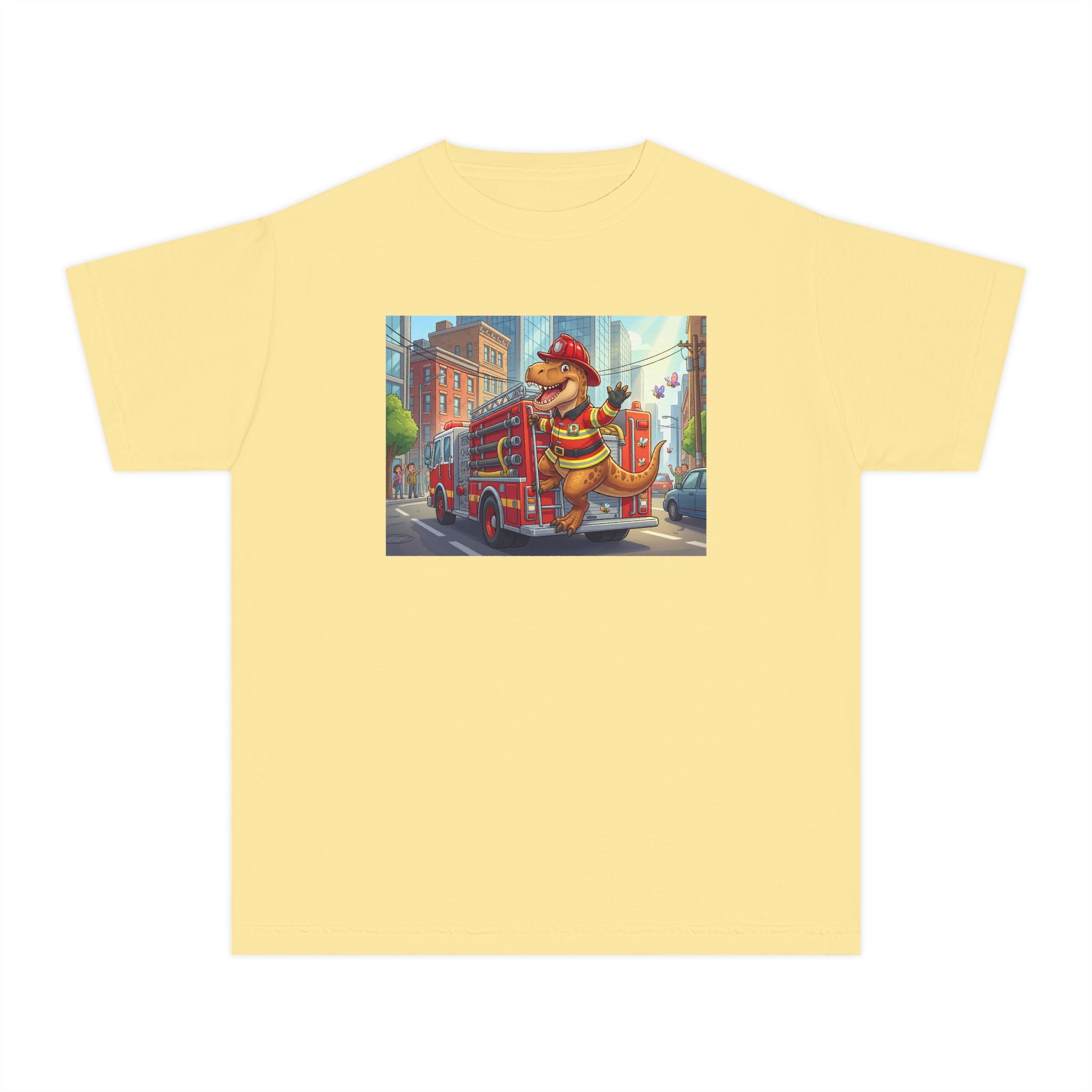 Ernest T. Rex Fireman Kids Tee