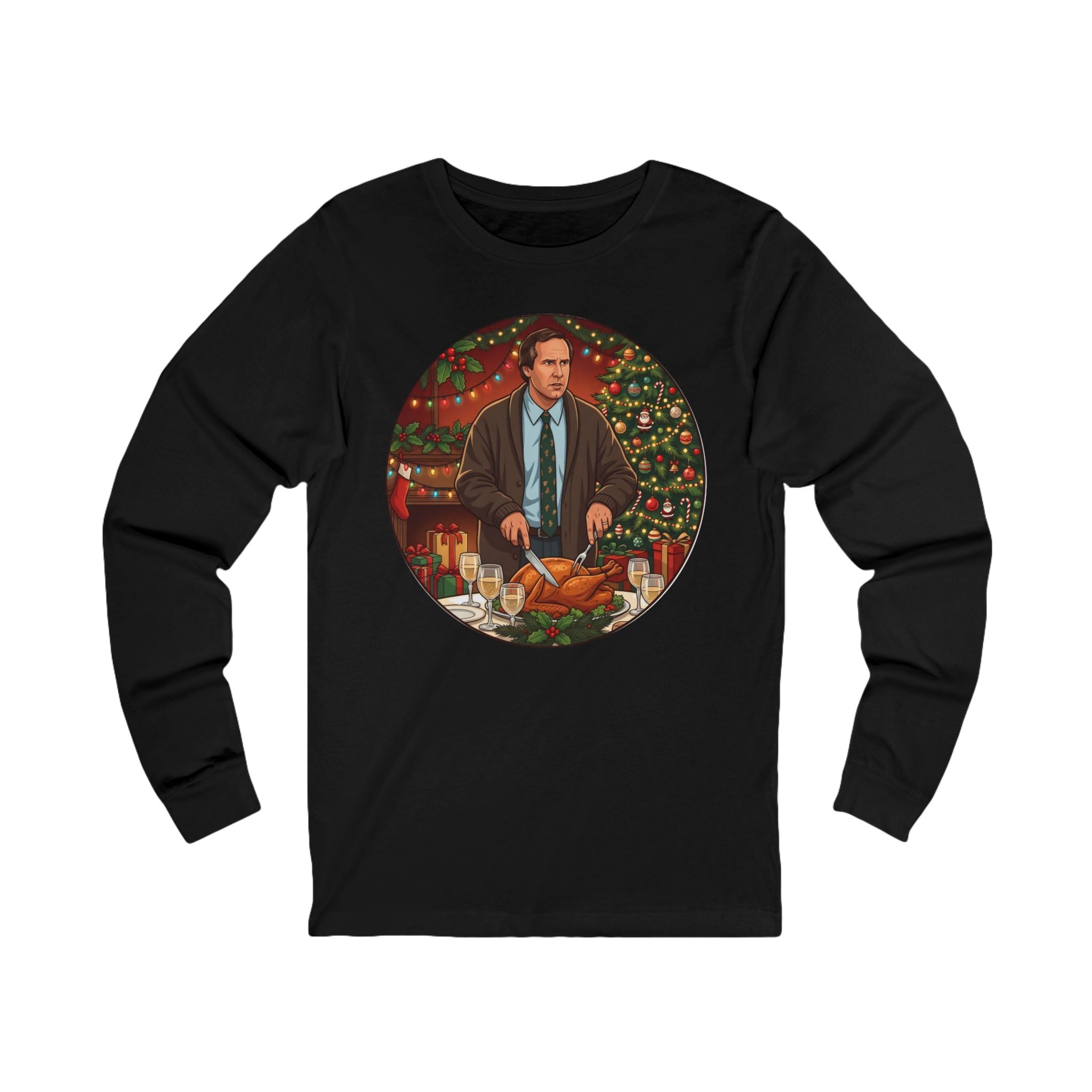 Unisex 'A Very Big Treat' Christmas Graphic Cotton Long Sleeve T-Shirt