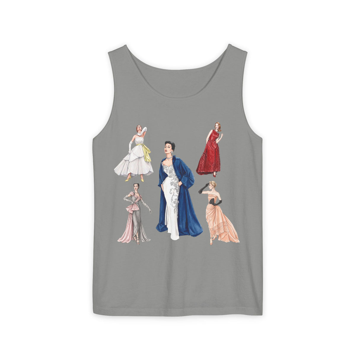 Vintage Sixties Fashion Drama Tank Top