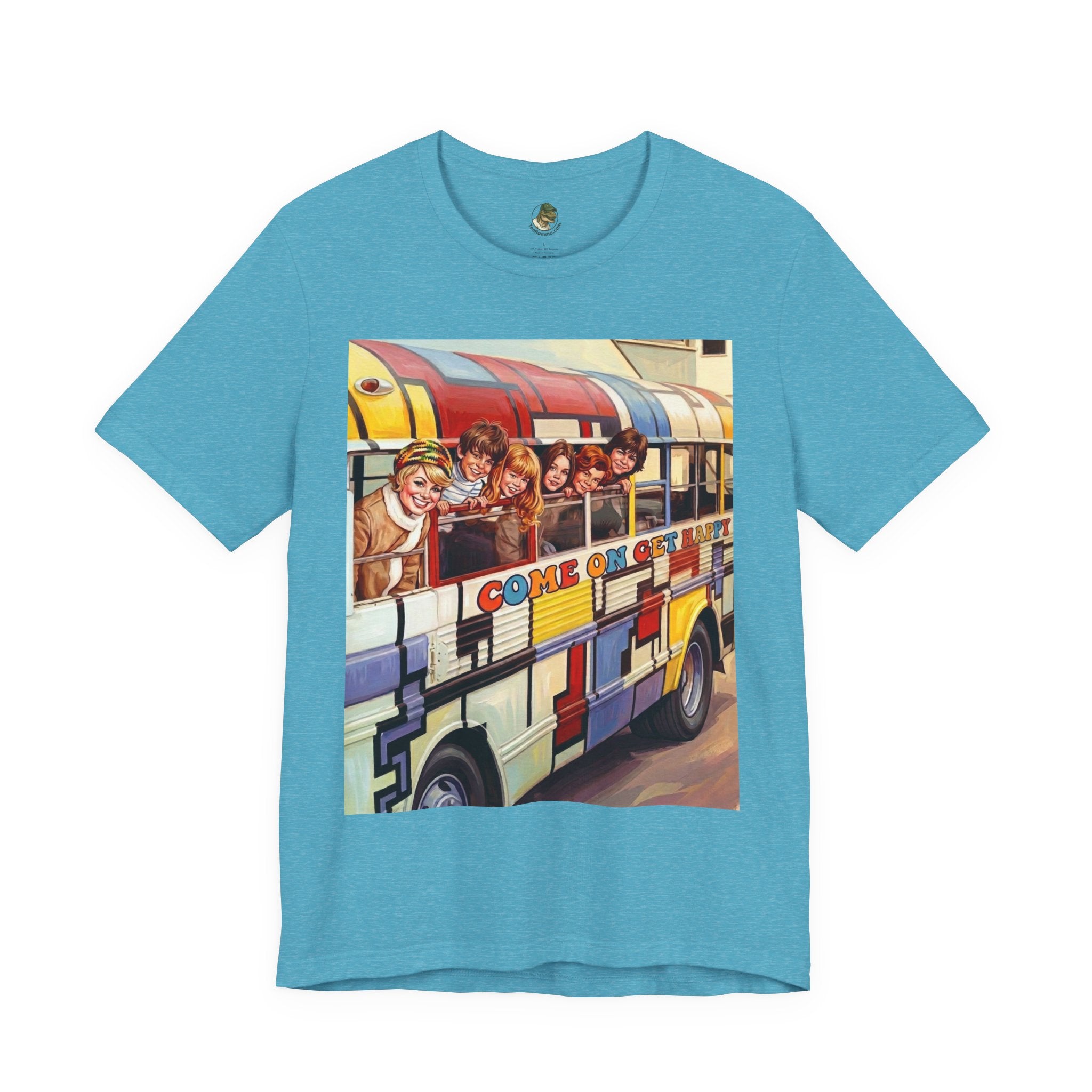 Unisex "Come On, Get Happy" Retro Graphic T‑Shirt
