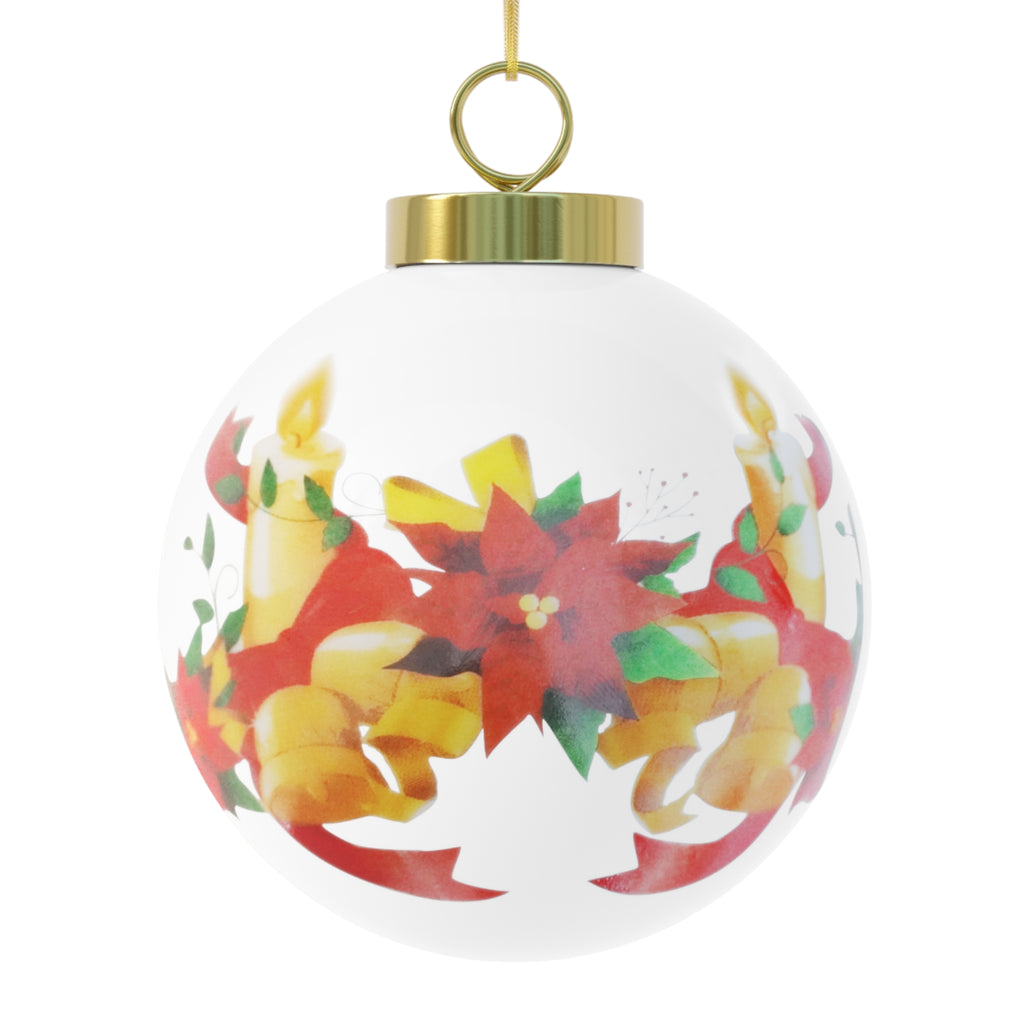 Mrs. Kringle Ceramic Ball Ornament