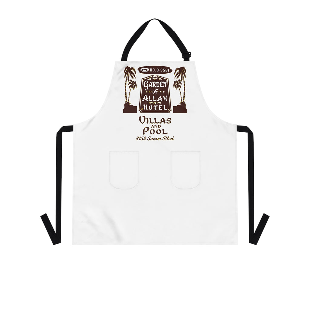 Vintage Garden of Allah Hotel Graphic Apron