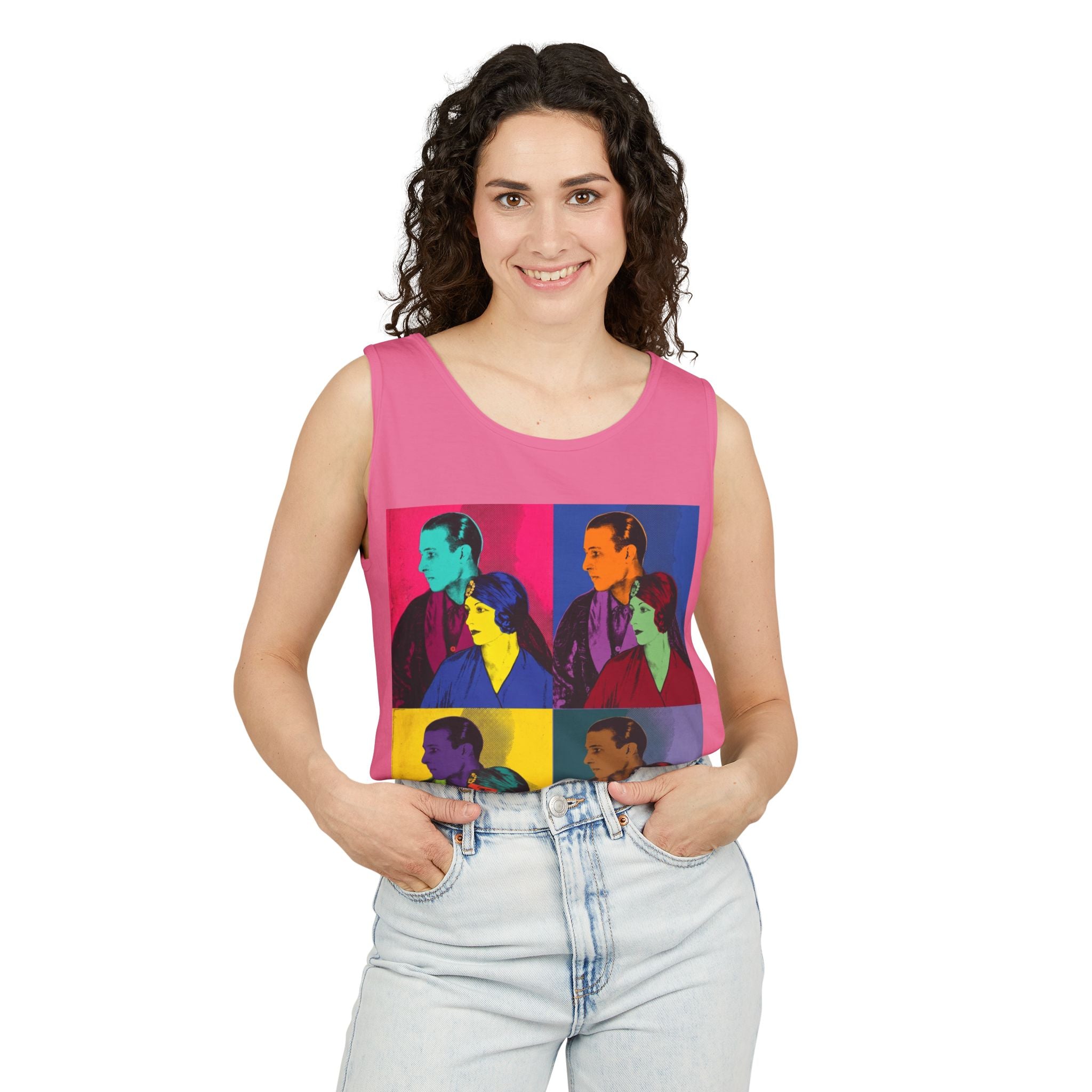 Valentino Retro Warhol-Style Portrait Tank