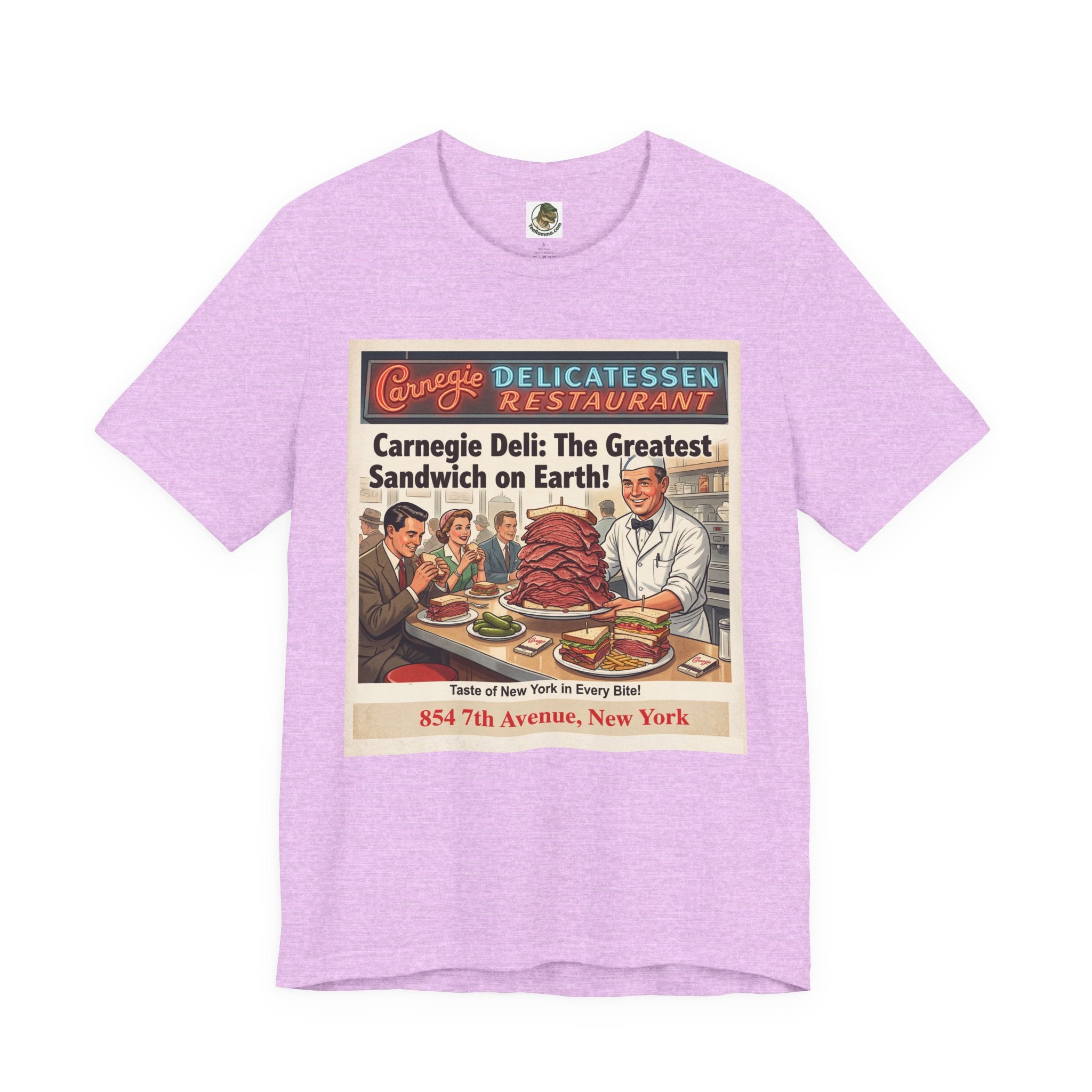 Vintage Carnegie Deli Tee -- Retro Advertisement Design