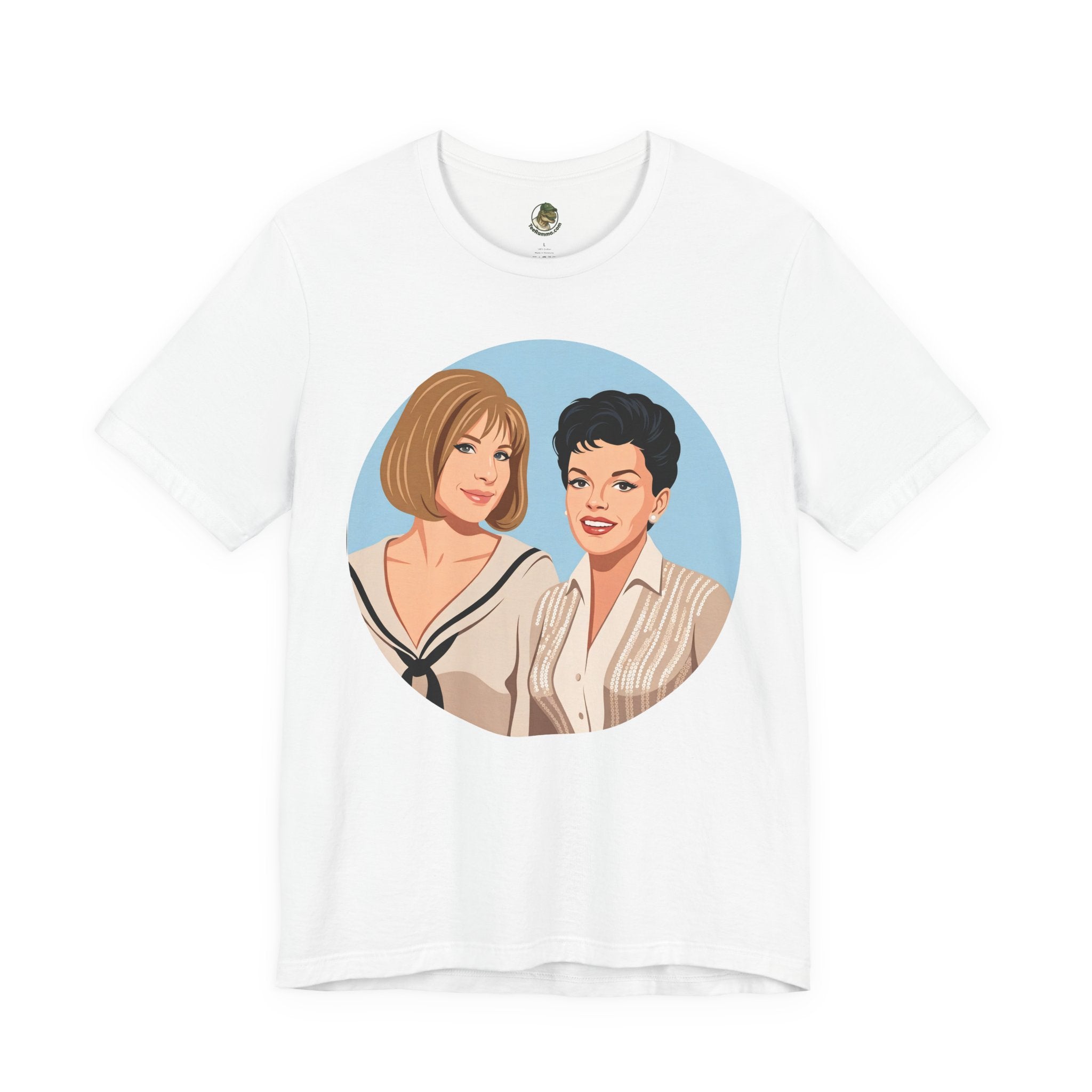 Unisex 'Happy Duet' Cotton T-Shirt