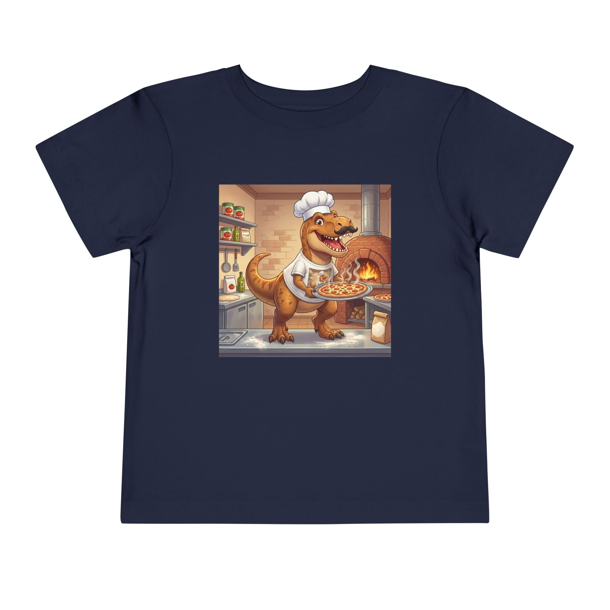 Ernest T. Rex Pizza Chef Toddler Tee