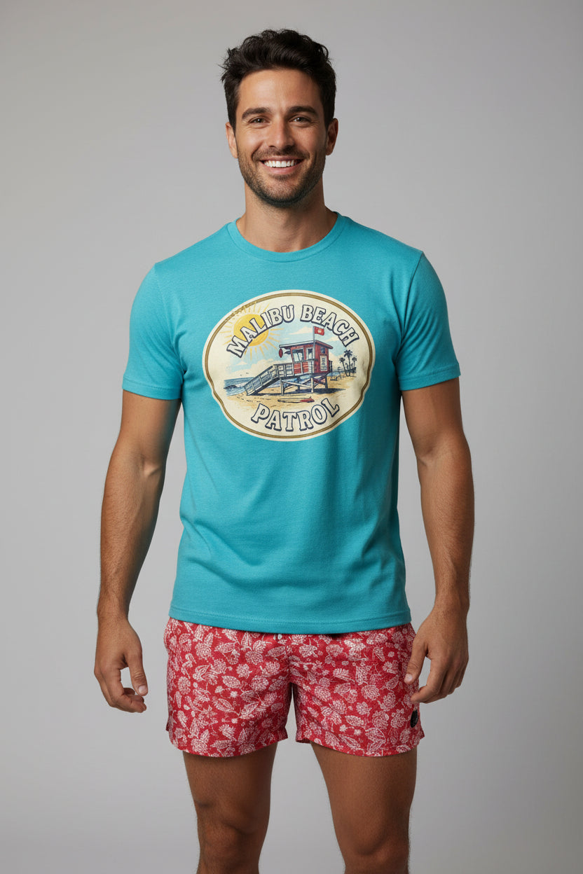Malibu Beach Patrol Lifeguard Tee