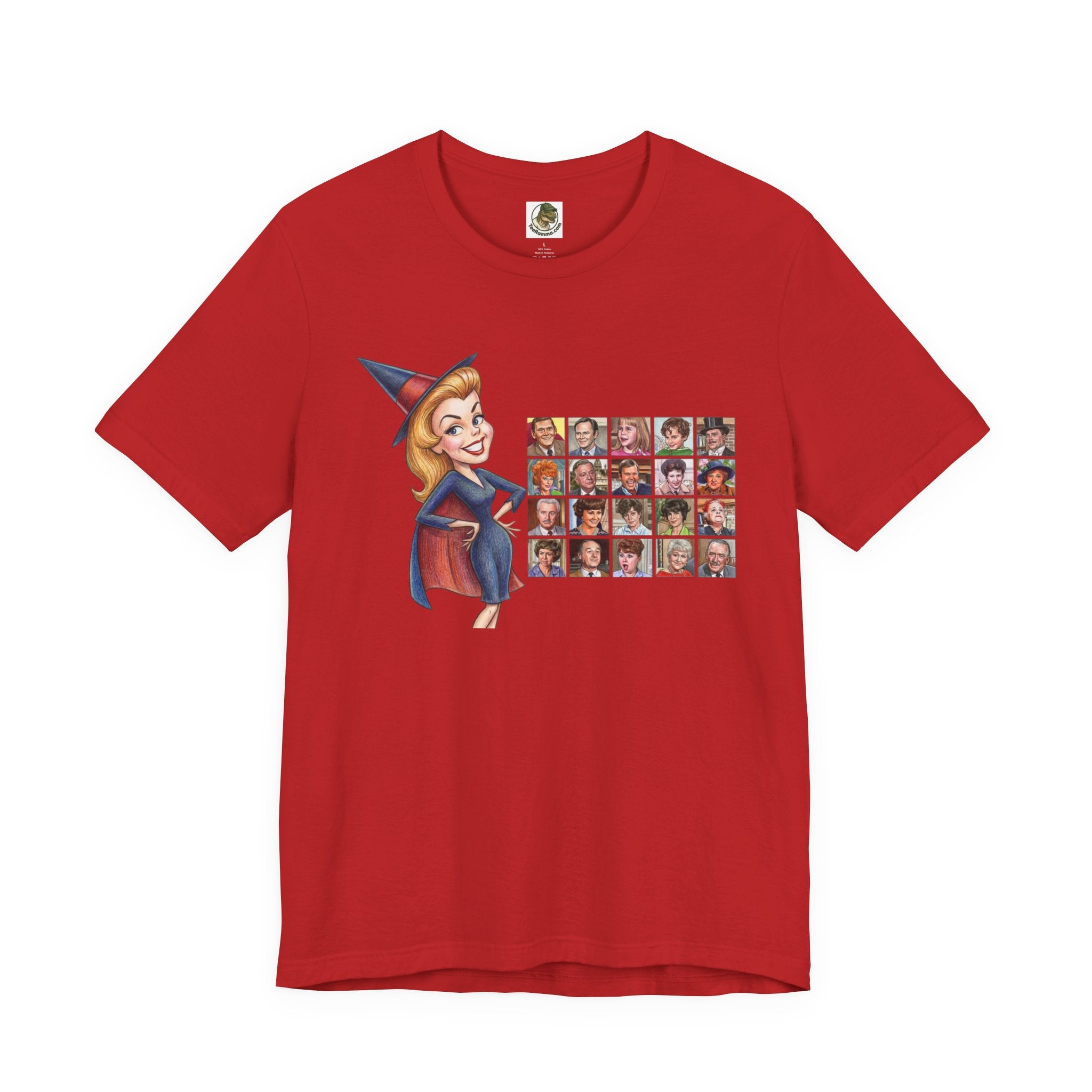 Unisex "Witch Family" Collage Cotton T-Shirt