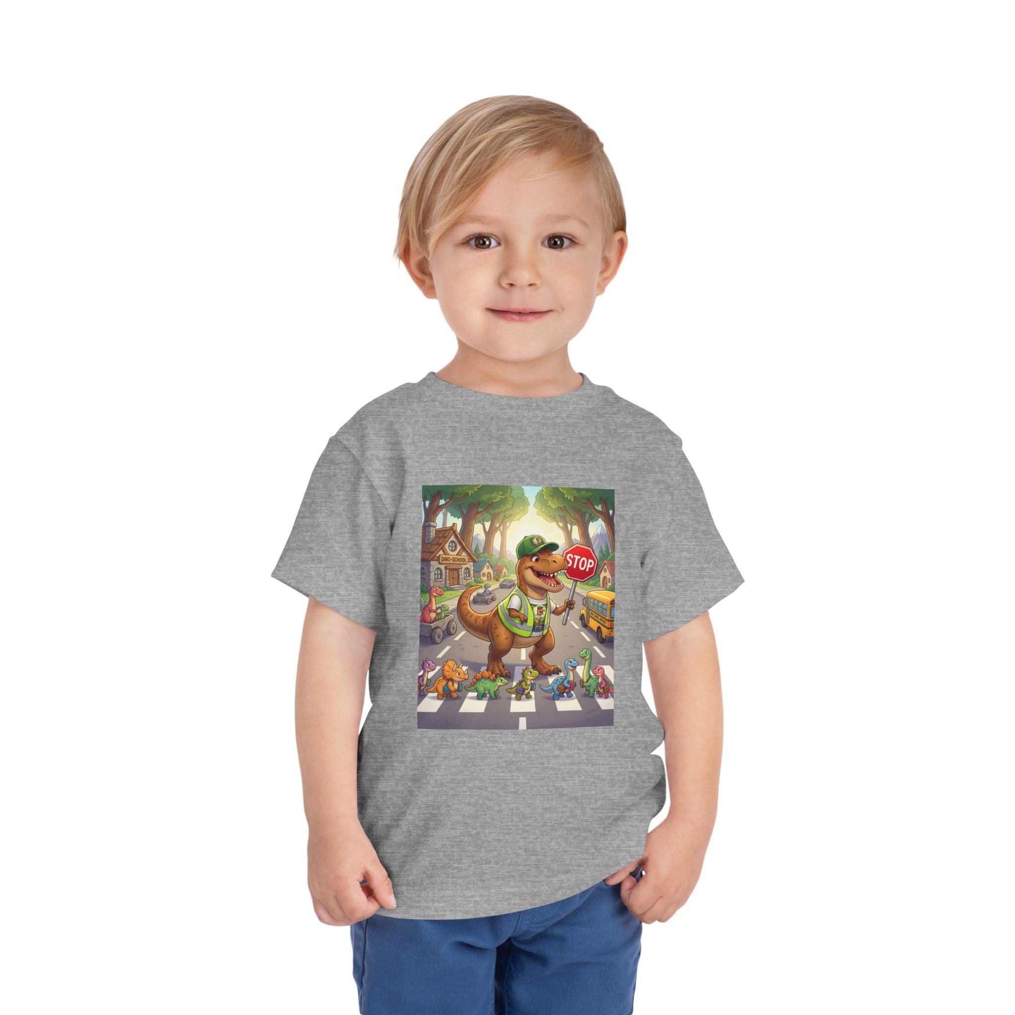 Ernest T-Rex Crossing Guard Toddler Tee