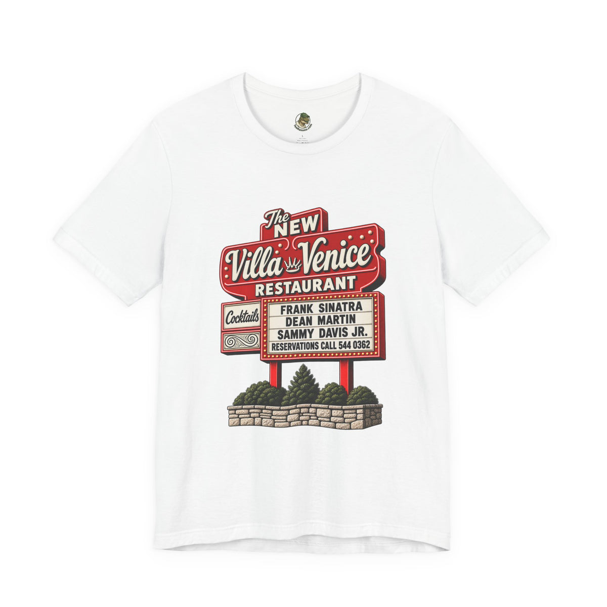 Villa Venice Restaurant Retro Sign Tee