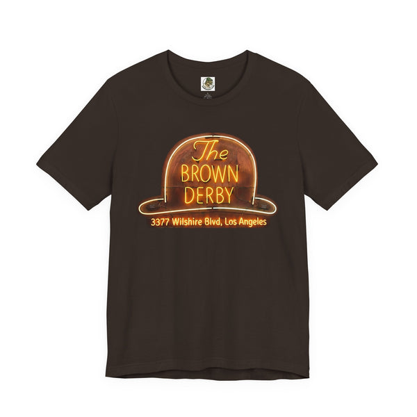 Vintage Brown Derby Restaurant Tee -- Retro Neon Sign