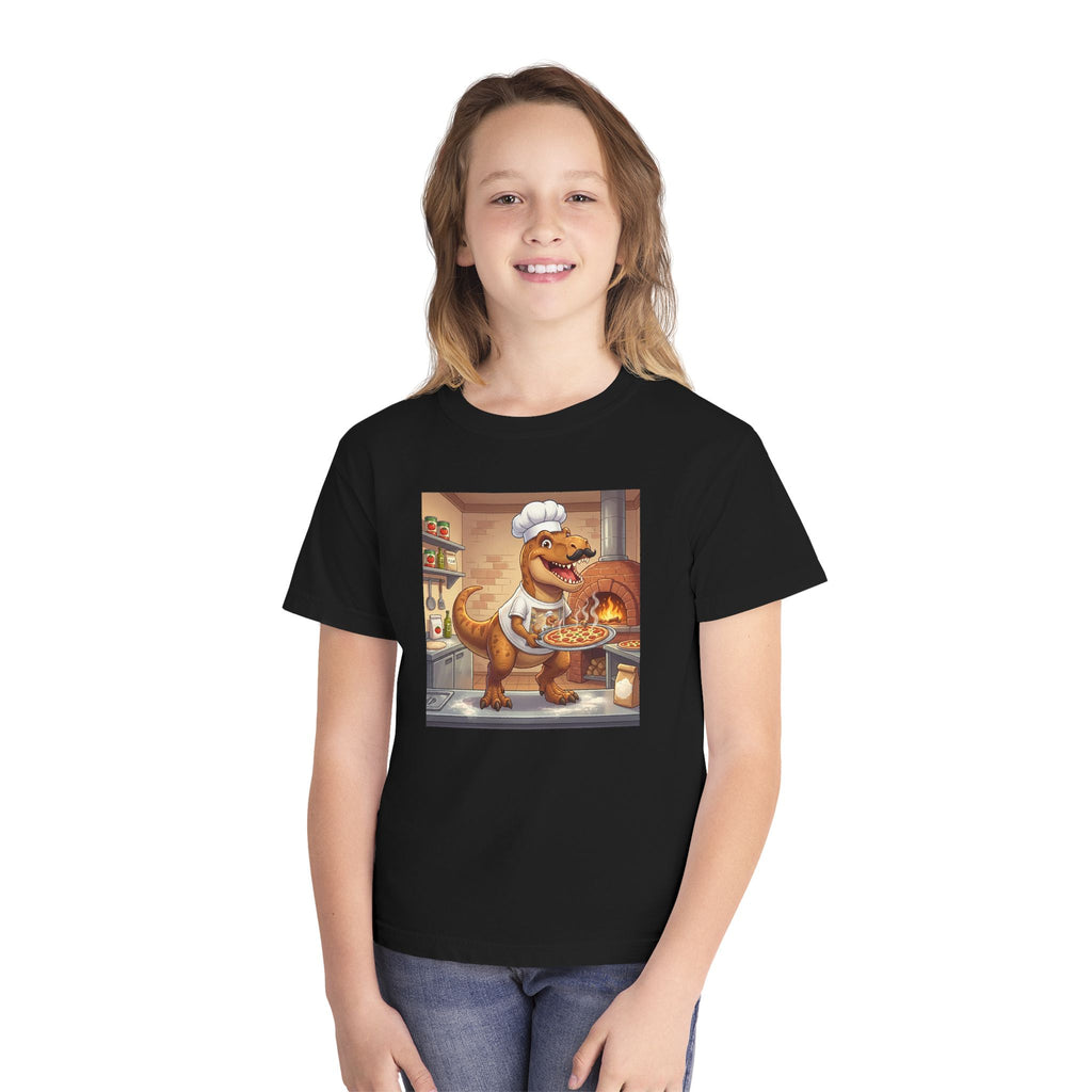 Ernest T‑Rex Pizza Chef Tee (Youth Midweight)