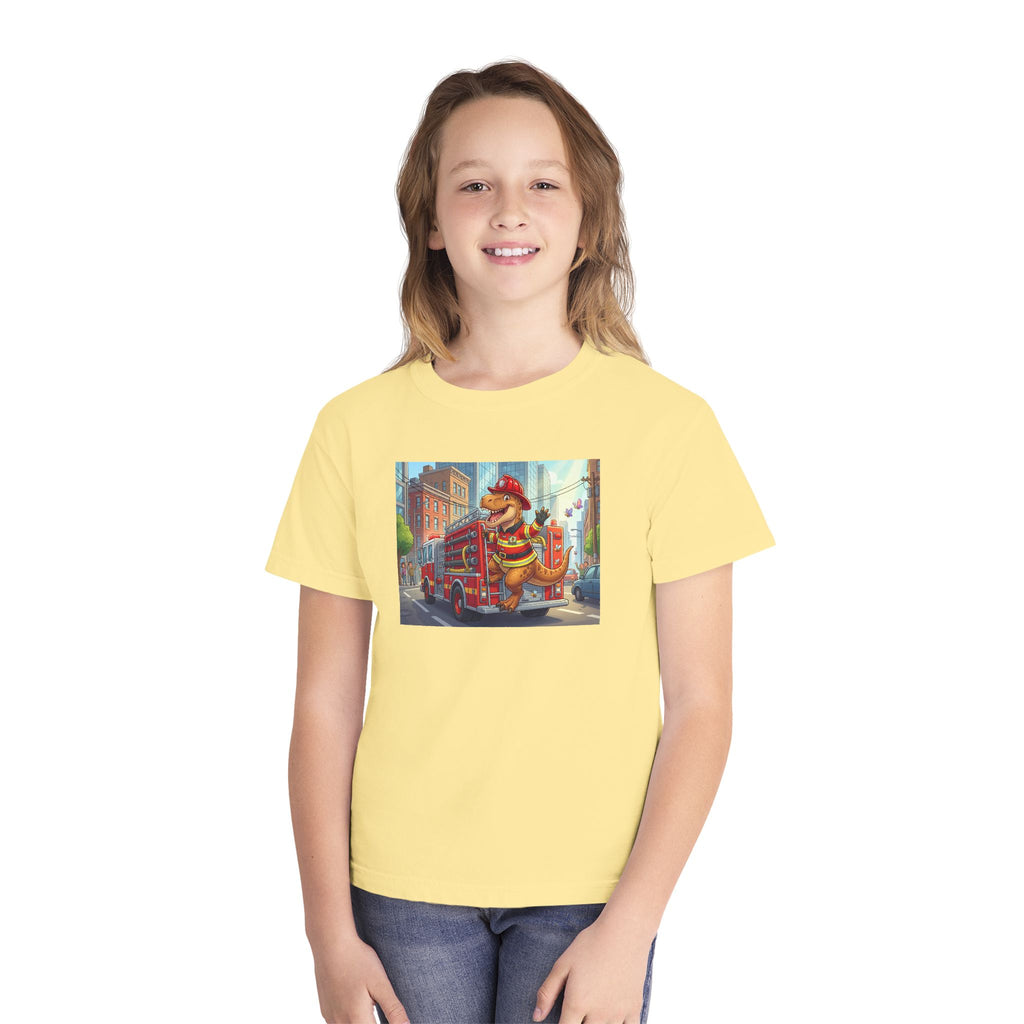 Ernest T. Rex Fireman Kids Tee