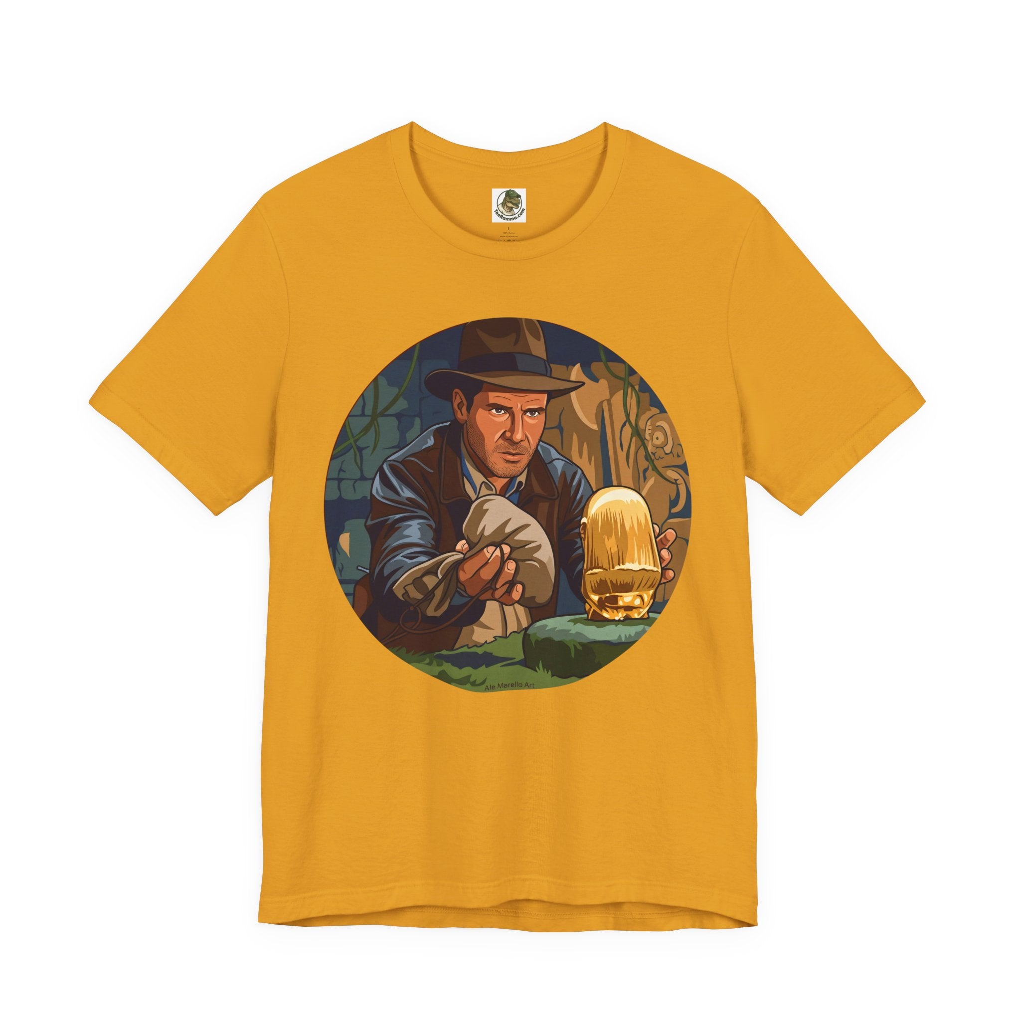 Unisex 'Adventure Man' Cotton T-Shirt