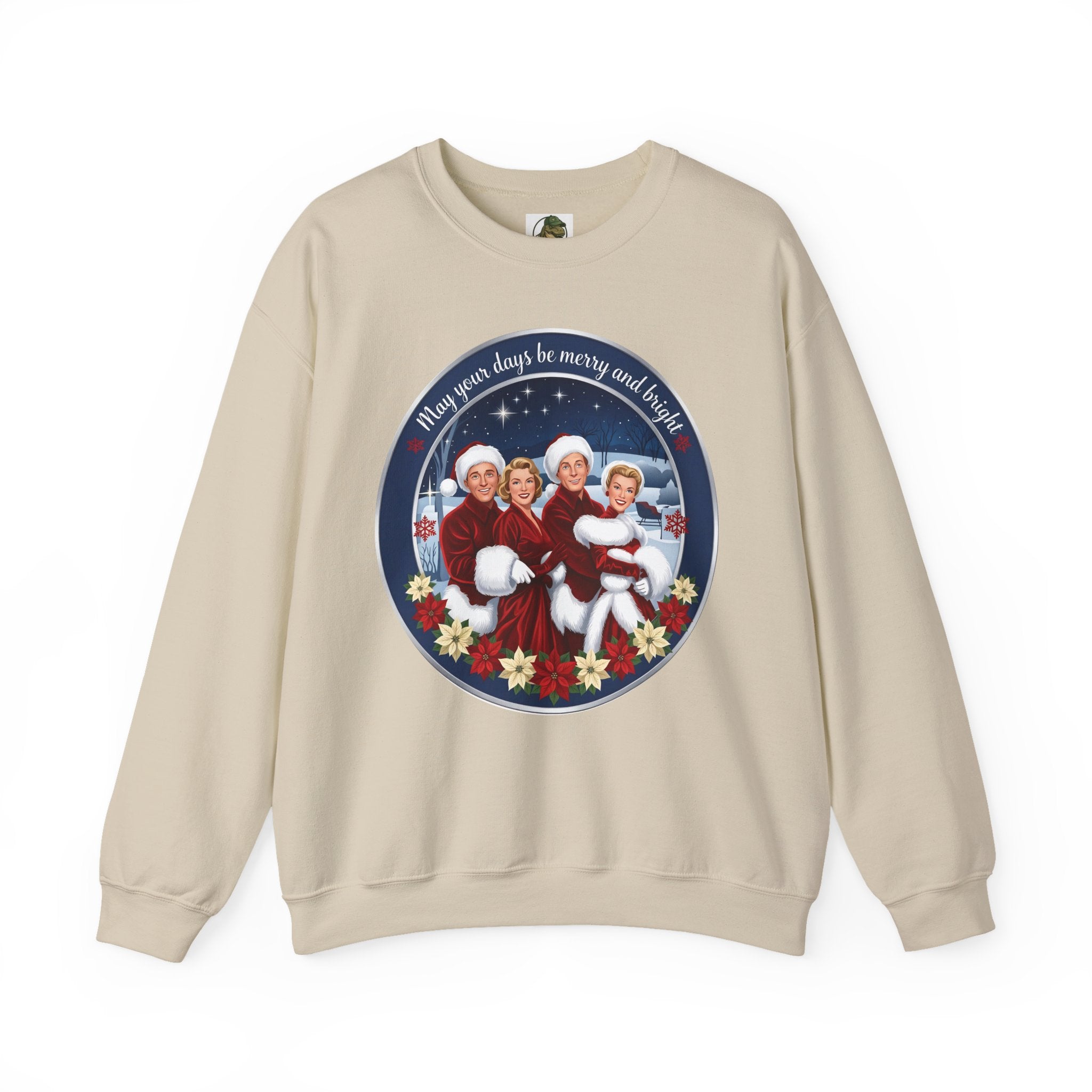 Vintage "Merry and Bright" Christmas Crewneck Sweatshirt